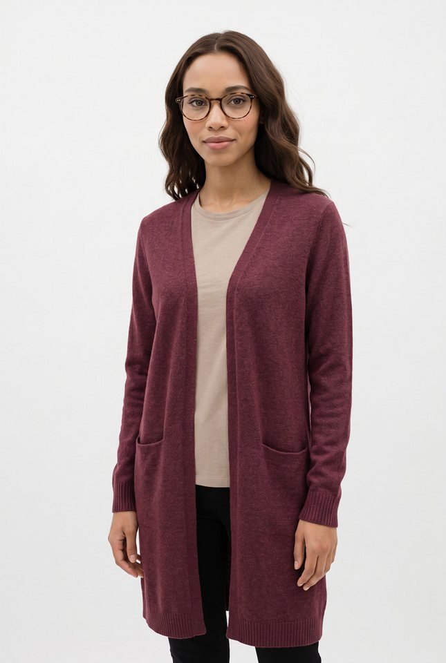 Vila Longstrickjacke VIRIL LONG L/S KNIT CARDIGAN - NOOS Viskosemischung, regular fit