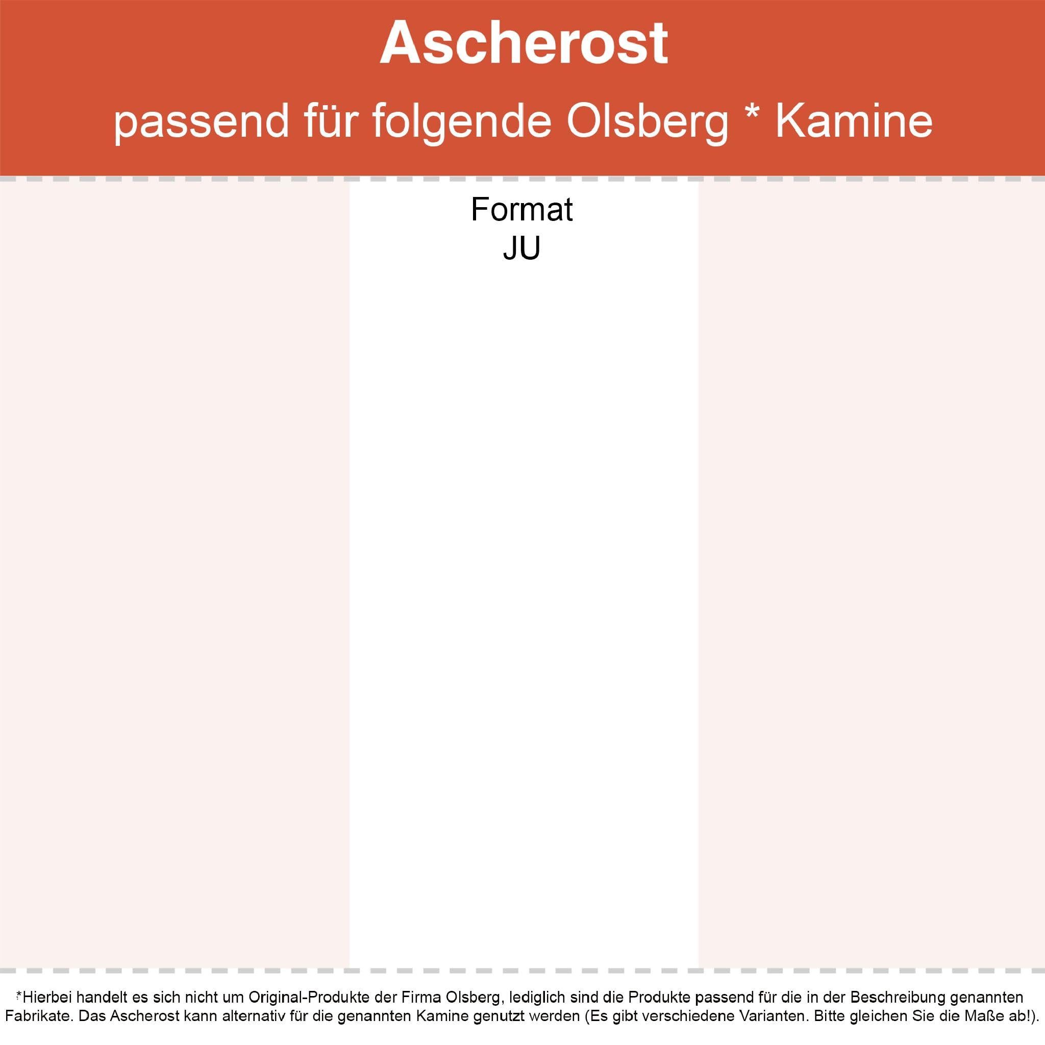 Feuerfest 123 GmbH Grillrost Kaminrost / Ascherost 400x260x10mm passend für Olsberg**