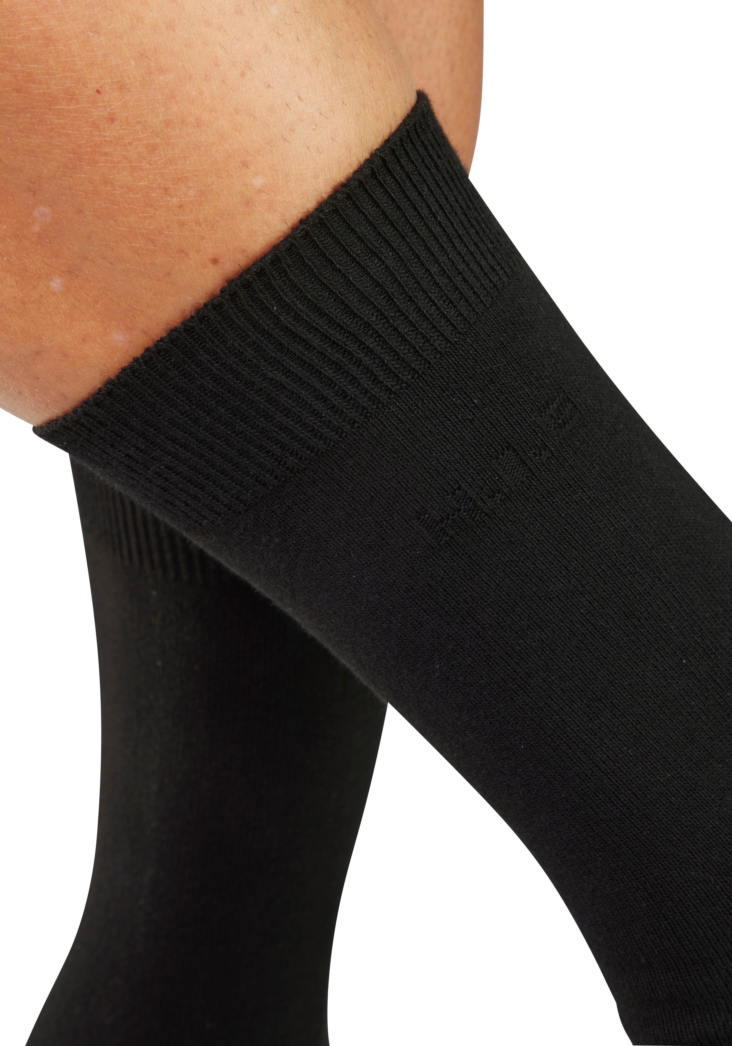 H.I.S Businesssocken Herrensocken, Männersocken, uni Anzugsocken, (Packung, 5-Paar) mit klassischem Rippbündchen, ohne drückende Naht – Bild 4 von 5