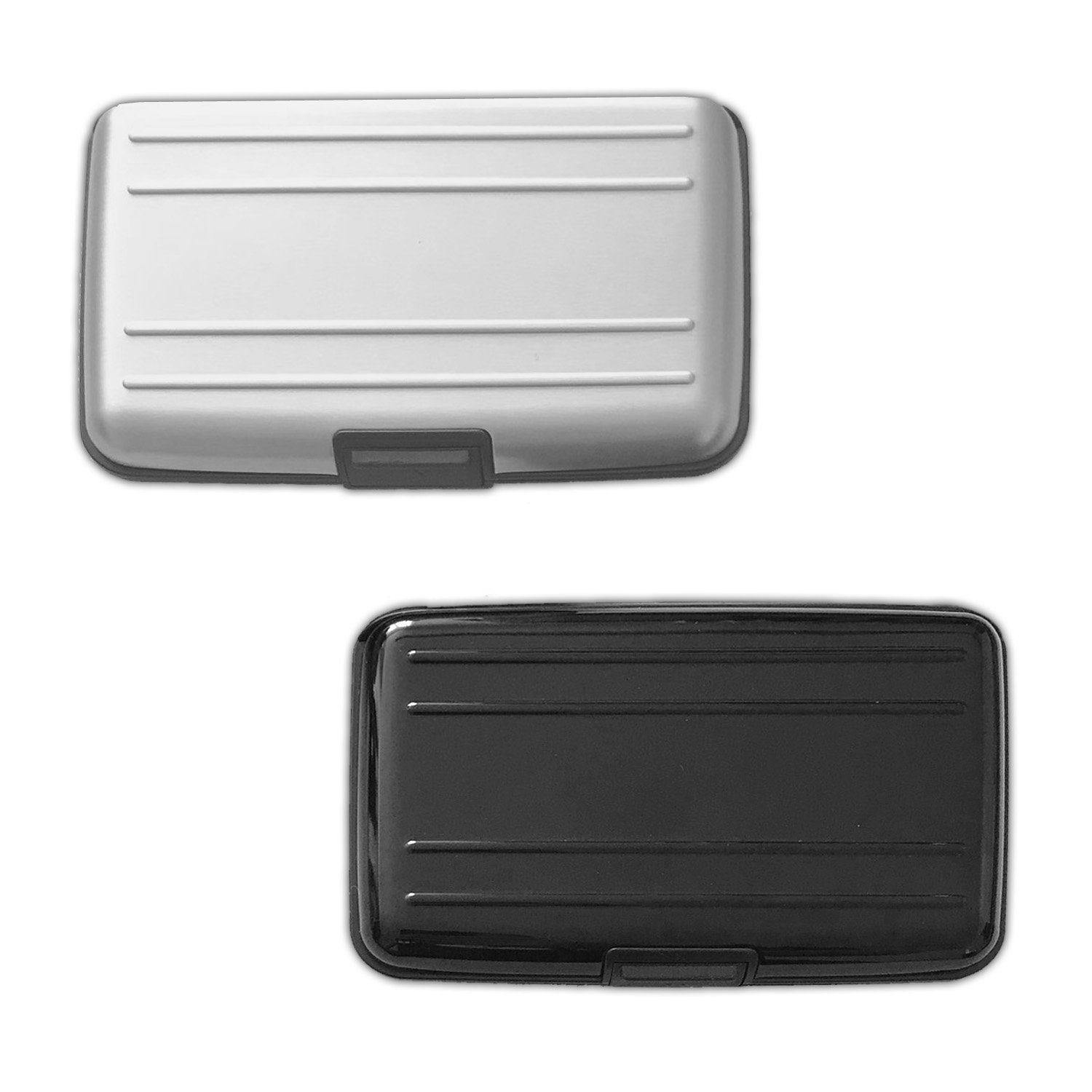 HAC24 Kartenetui Alu Kreditkartenetui EC Karten Etui (2-tlg), für bis zu 6 günstig online kaufen