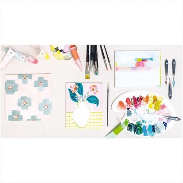 Rico-Design Verlag Kreativset »Rico Design ART Künstler Acrylfarben-Set Pastell - 12 Farben je 12 ml«, (12-tlg), Malfarbe für Anfänger, Profikünstler, Kinder & Erwachsene