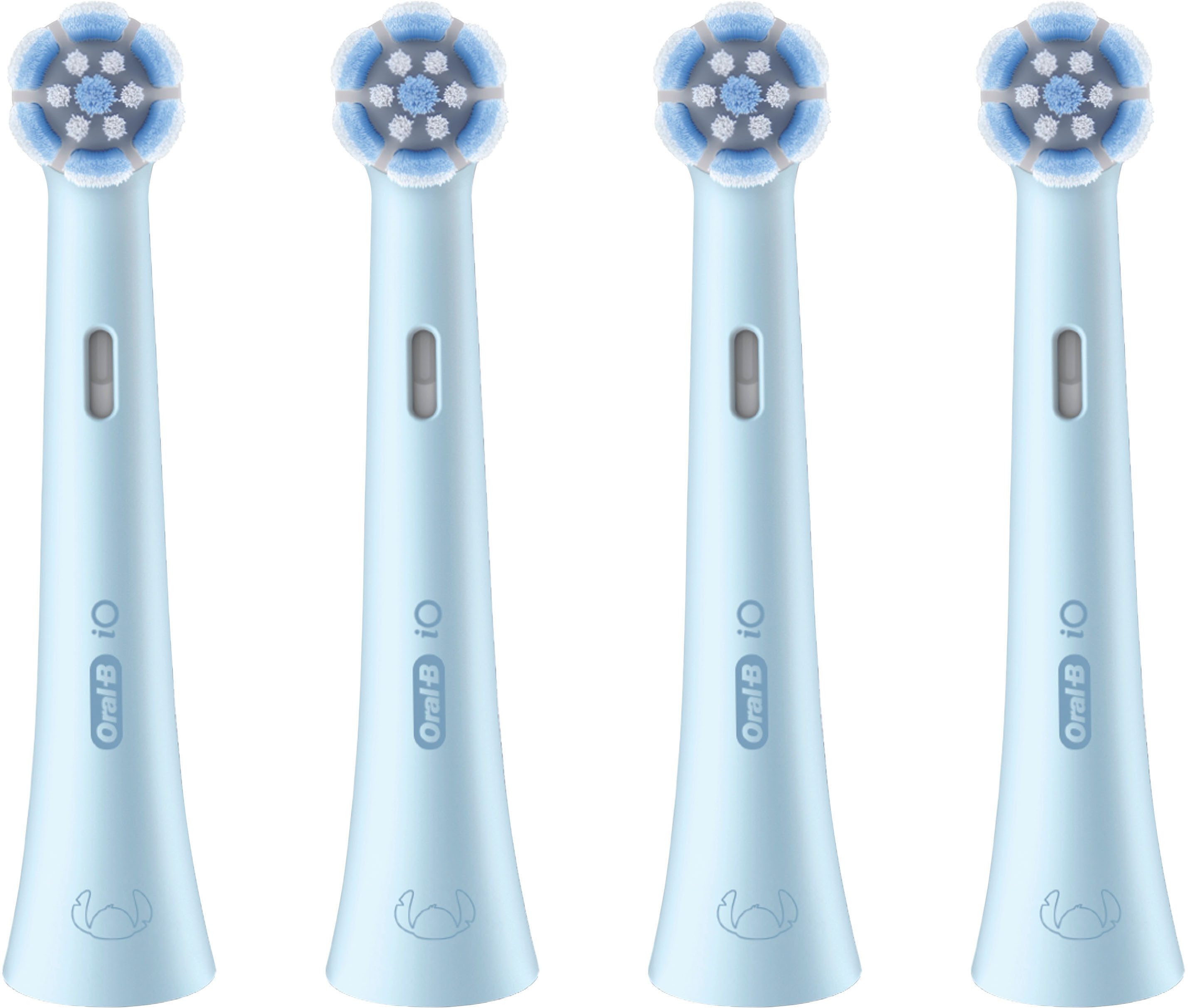 Oral-B Aufsteckbürsten iO Kids 6+ Disney Stitch, Sanft zu wackeligen Zähnen & Zahnfleisch, ab 6 Jahren