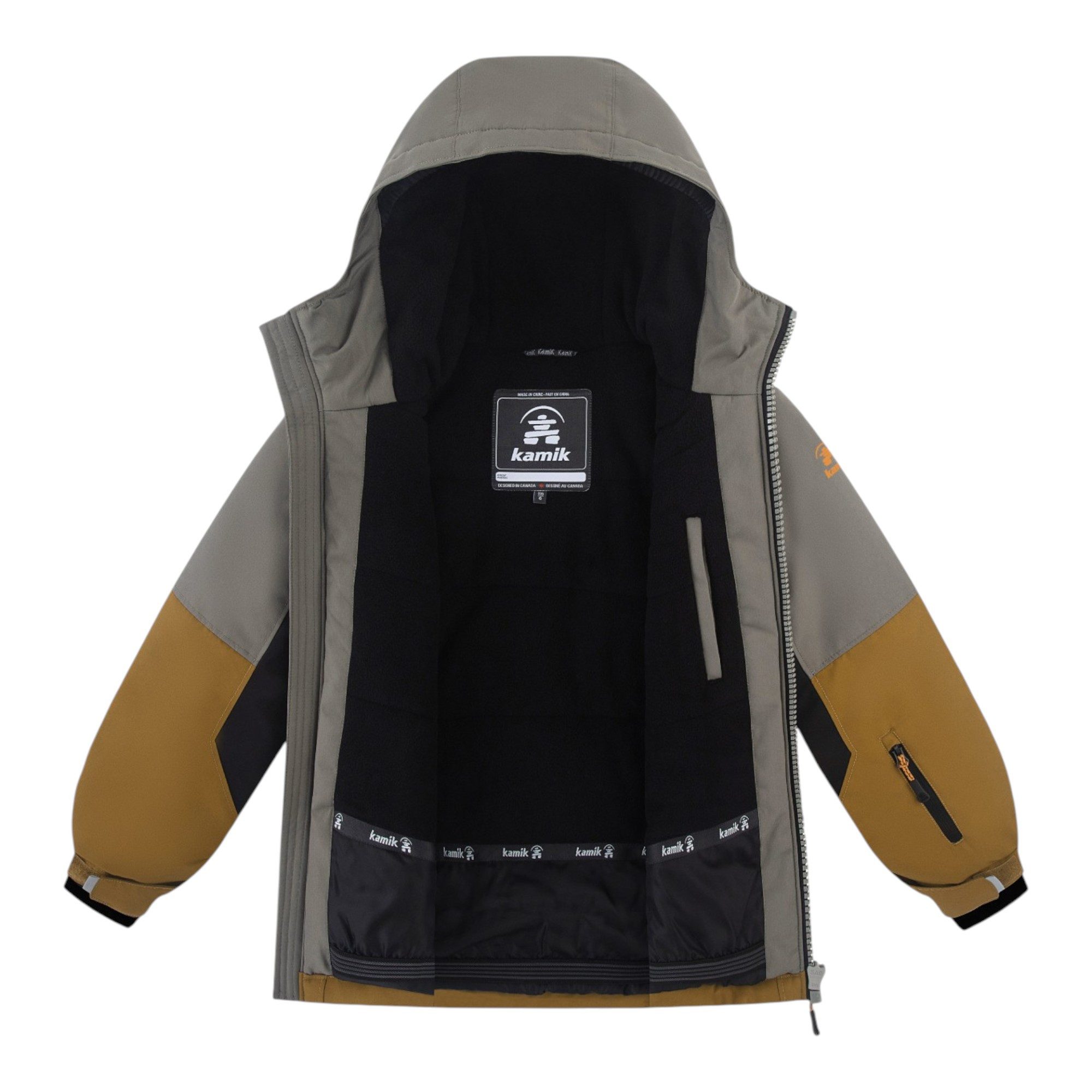 Kamik Winterjacke Duke (wind- und wasserdicht, reflektierend) braun Jungen – Bild 3 von 5