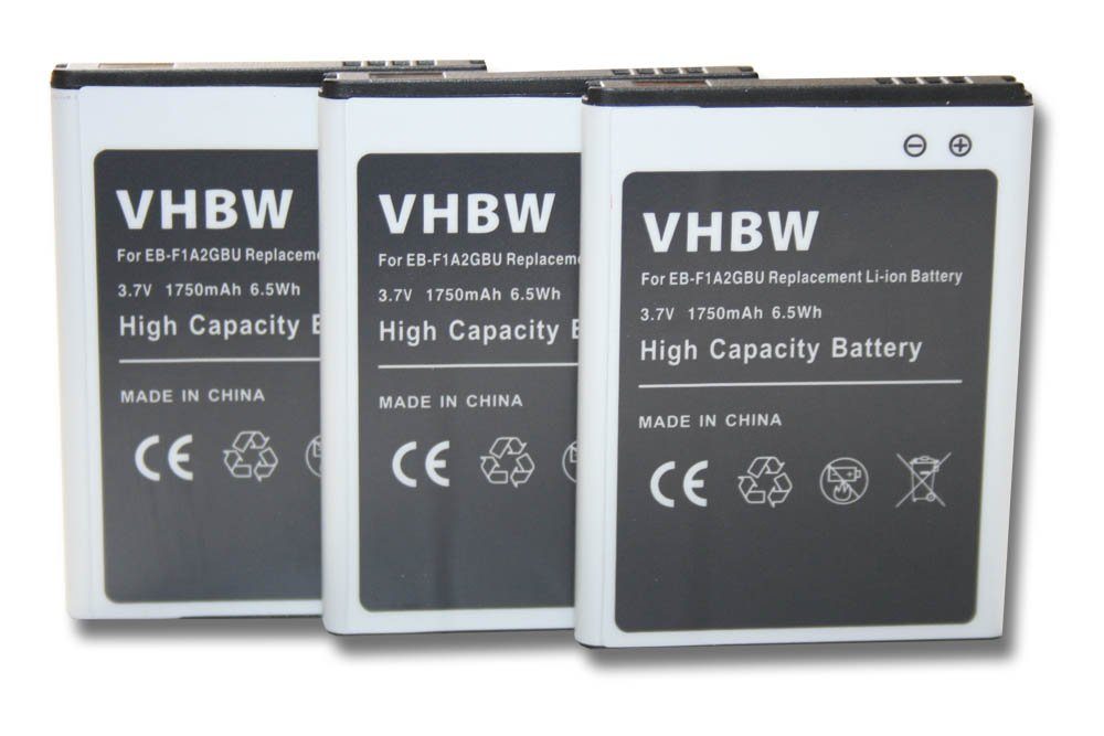 V) vhbw für (3,7 Smartphone-Akku für Samsung Li-Ion EB-F1A2GBU mAh Ersatz 1750