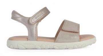 Geox J SANDAL HAITI GIRL Sandale, Sommerschuh, Klettschuh, Sandalette, mit breitem Klettverschluss