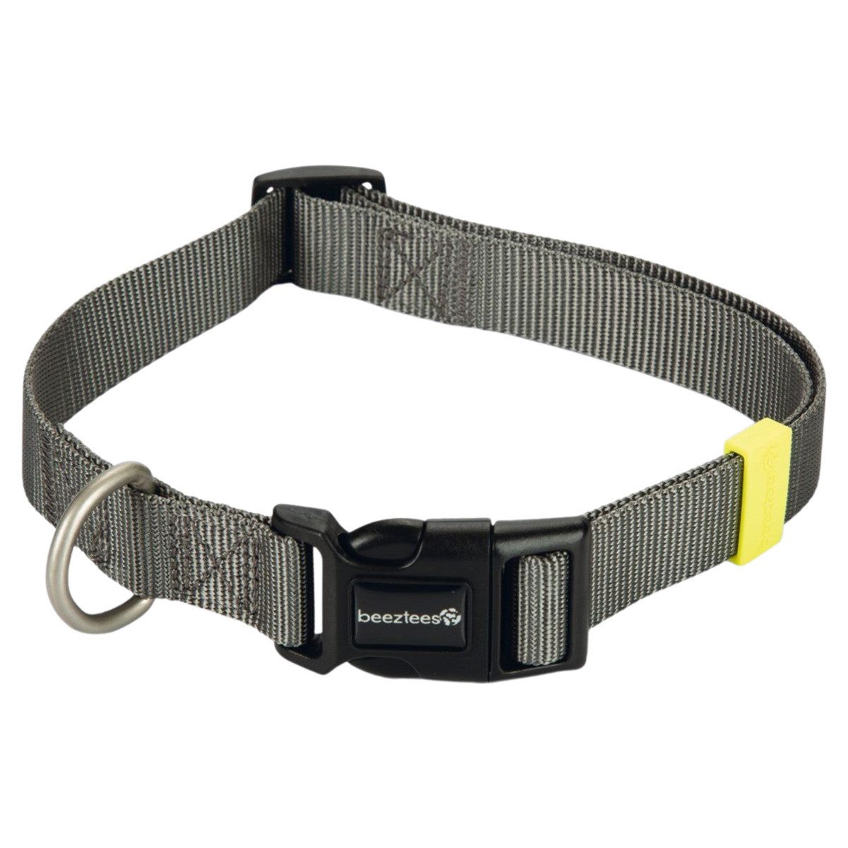 Beeztees Hunde-Halsband Hundehalsband Uni dunkelgrau