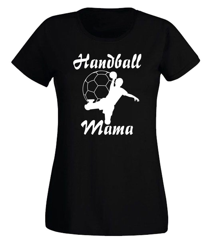 G-graphics T-Shirt Handball-Mama Slim-fit Damen T-Shirt mit einem Print für die echte Handballmama