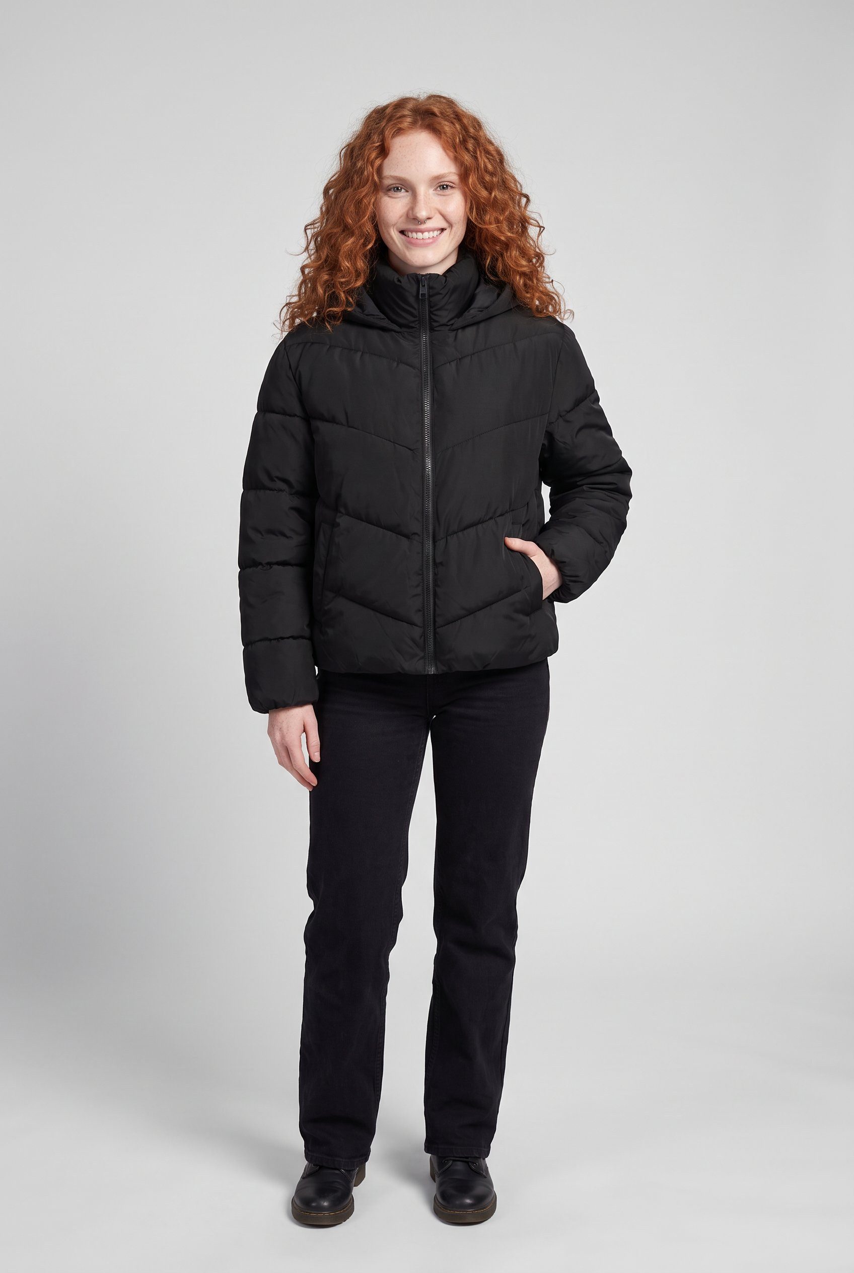 ONLY CARMAKOMA Steppjacke CARCLAIR SHORT PUFFER OTW Kunstfaser, normal geschnitten – Bild 5 von 5