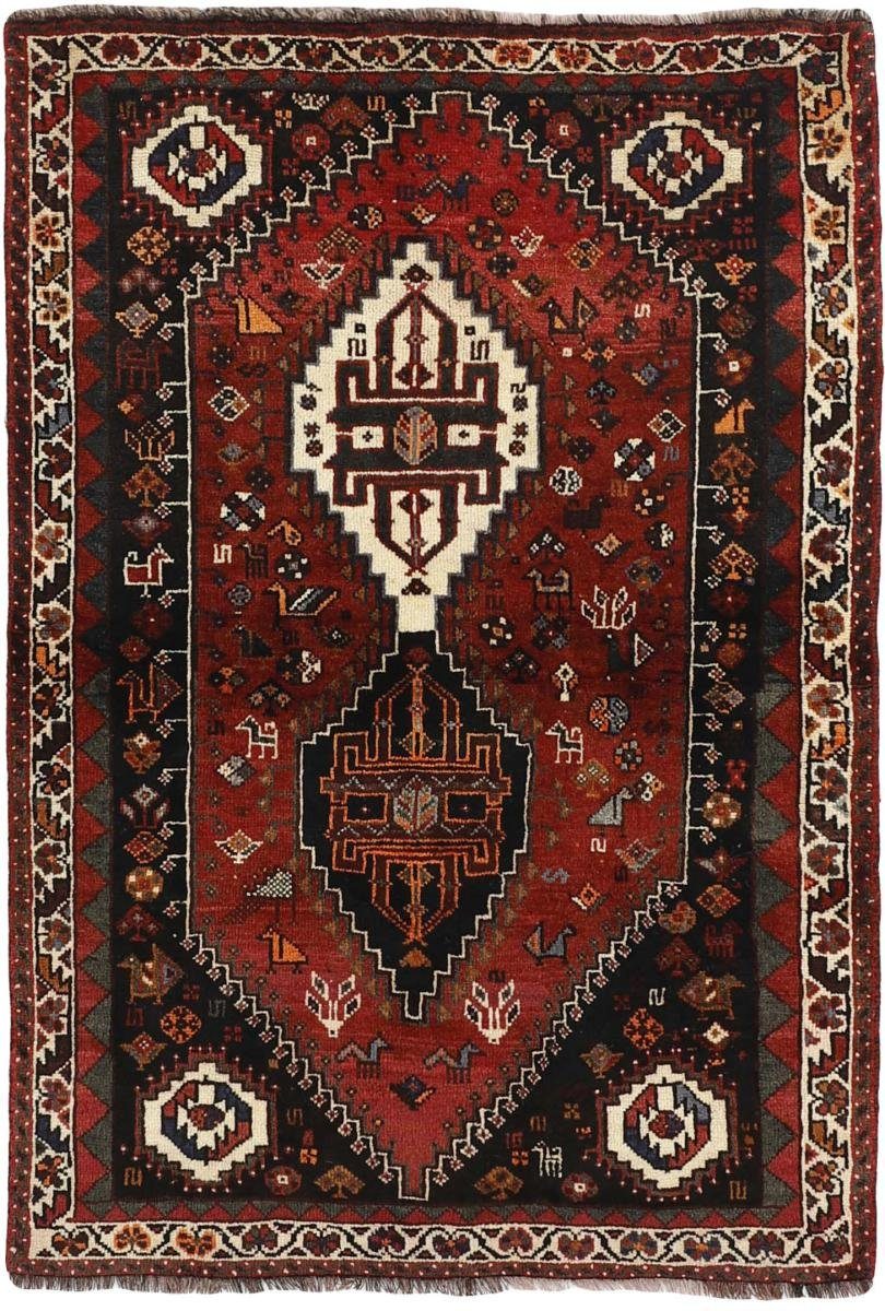 Orientteppich Shiraz 121x177 Handgeknüpfter Orientteppich / Perserteppich, Nain Trading, rechteckig, Höhe: 10 mm