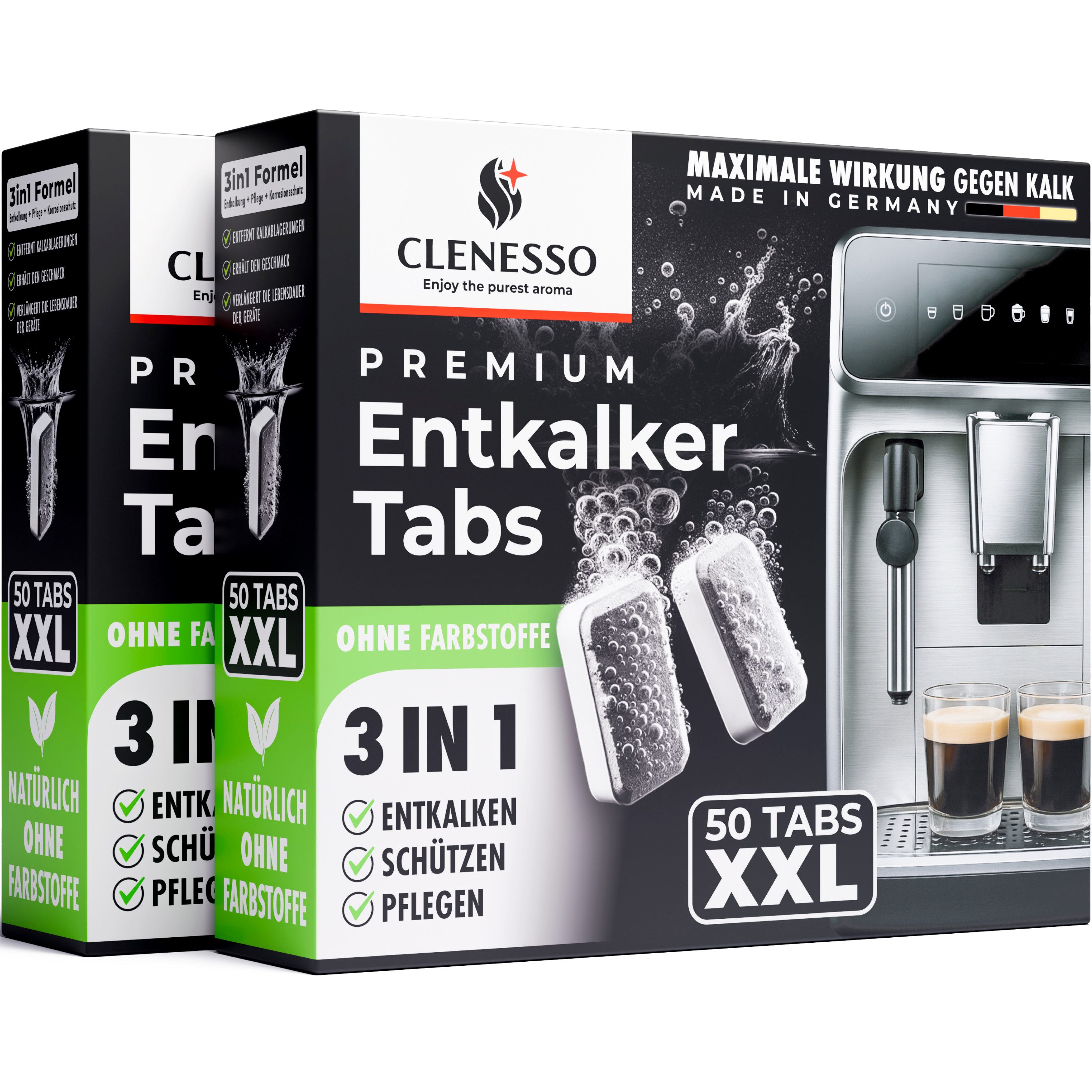 CLENESSO Entkalkungstabletten (für Kaffeevollautomaten und diverse Haushaltsgeräte)
