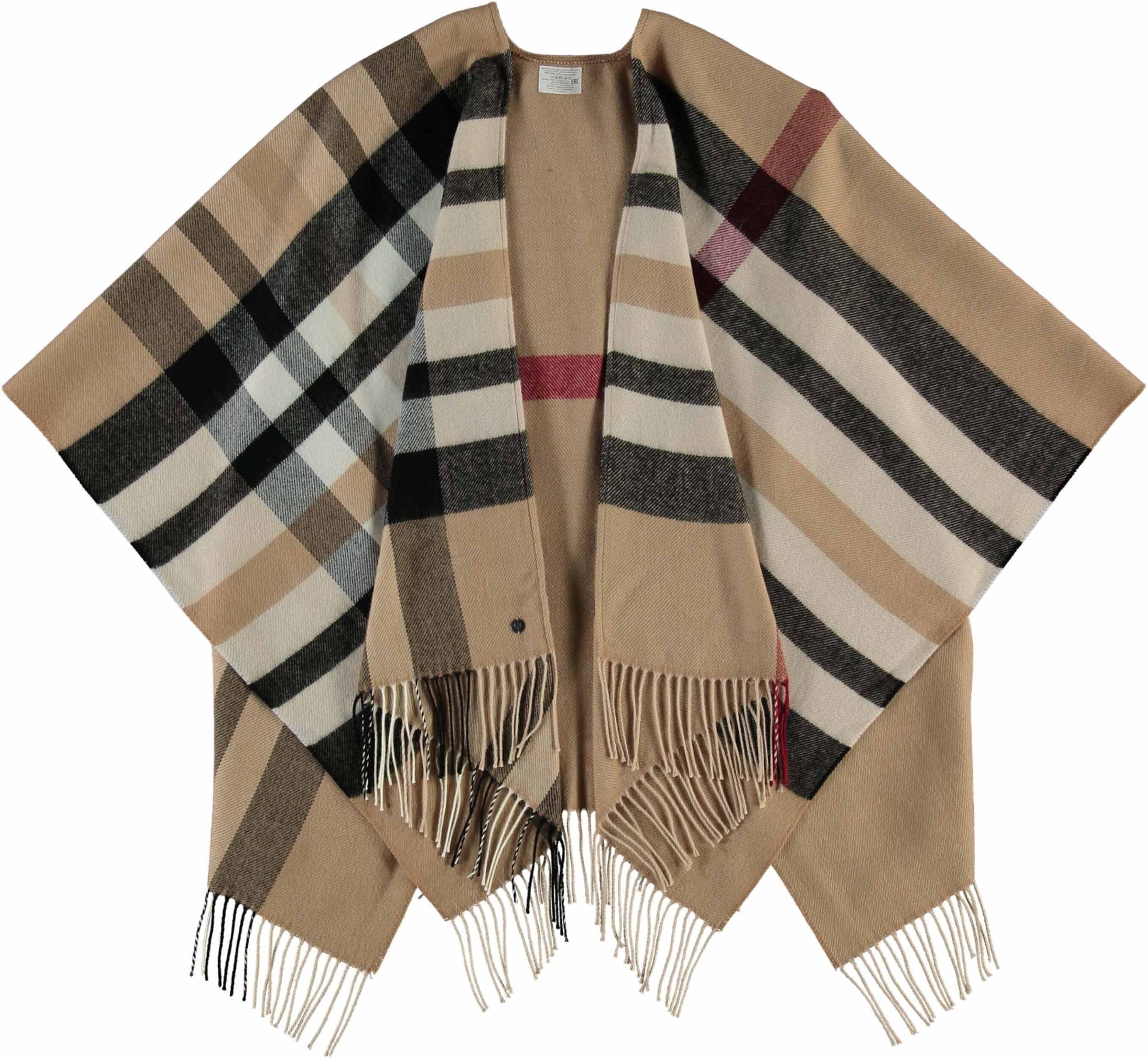 Fraas Poncho Polyacryl Poncho (1-St) Made in Germany latte