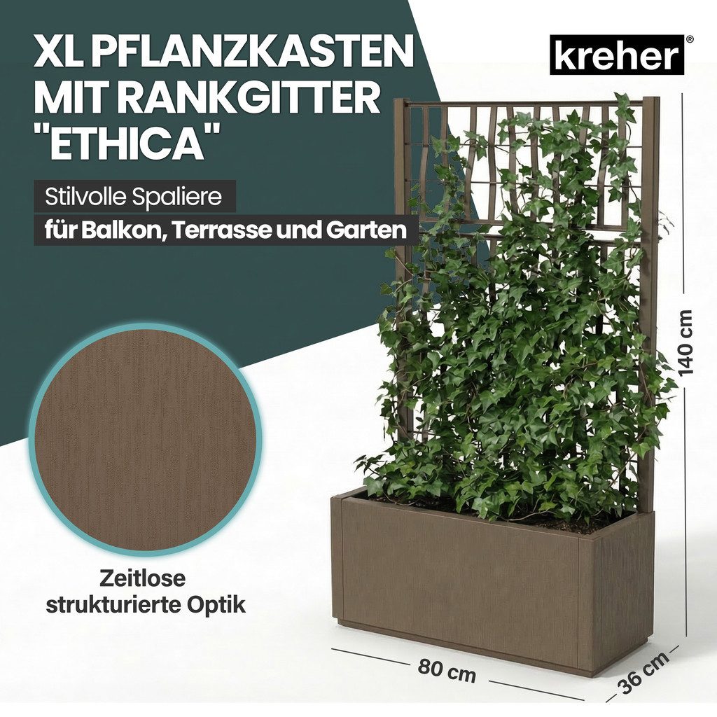 Kreher Spalier 'Ethica' in Struktur Optik (breite Version) in verschiedenen Farben
