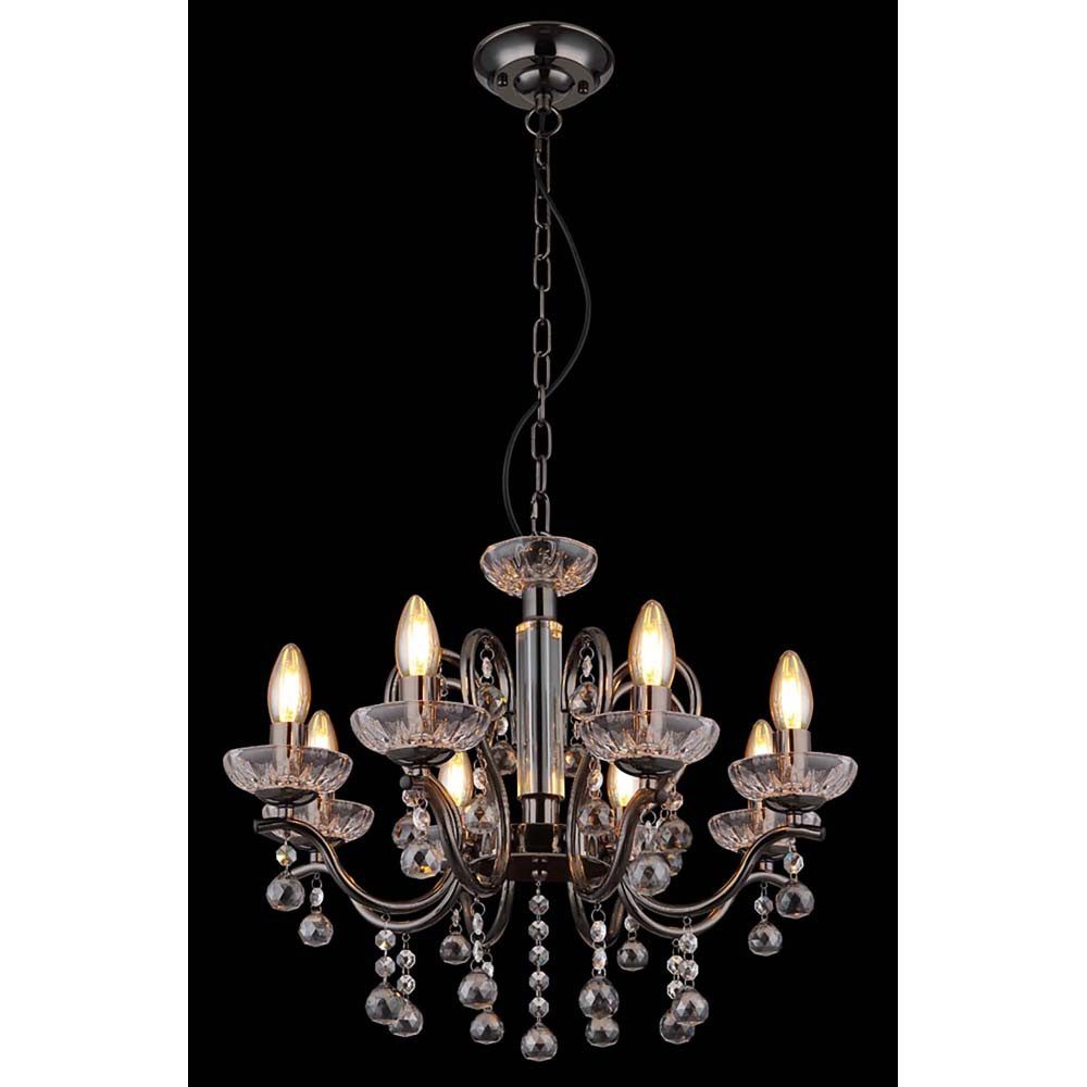 GLOBO LIGHTING Kronleuchter, Leuchtmittel nicht inklusive, Kronleuchter Pendelleuchte Deckenlampe Hängelampe Glaskristalle