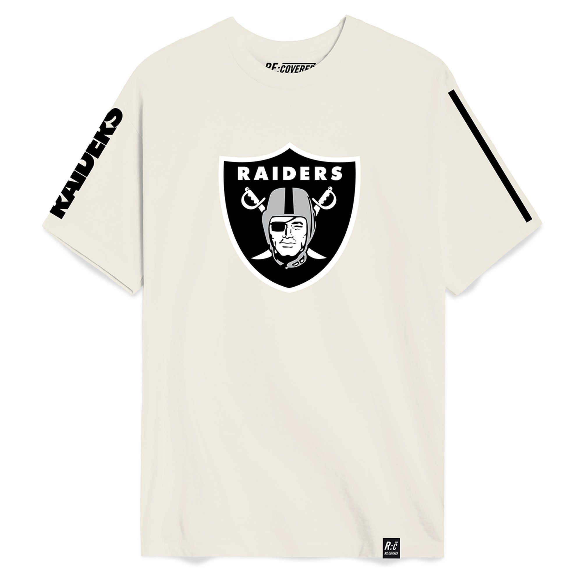 Recovered Print-Shirt Re:Covered NFL Las Vegas Raiders ecru