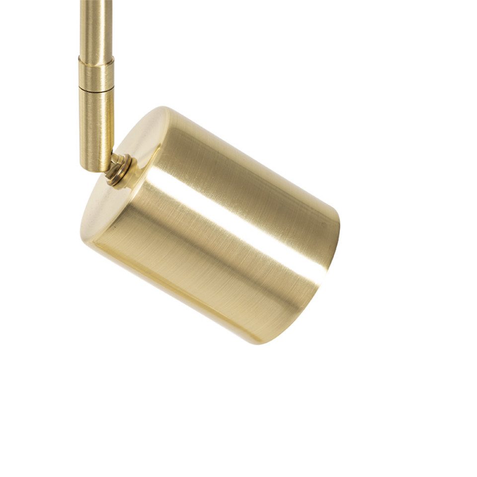 Qazqa Tischleuchte Java, ohne Leuchtmittel, GU10, Gold/Messing, Modern, Sta günstig online kaufen