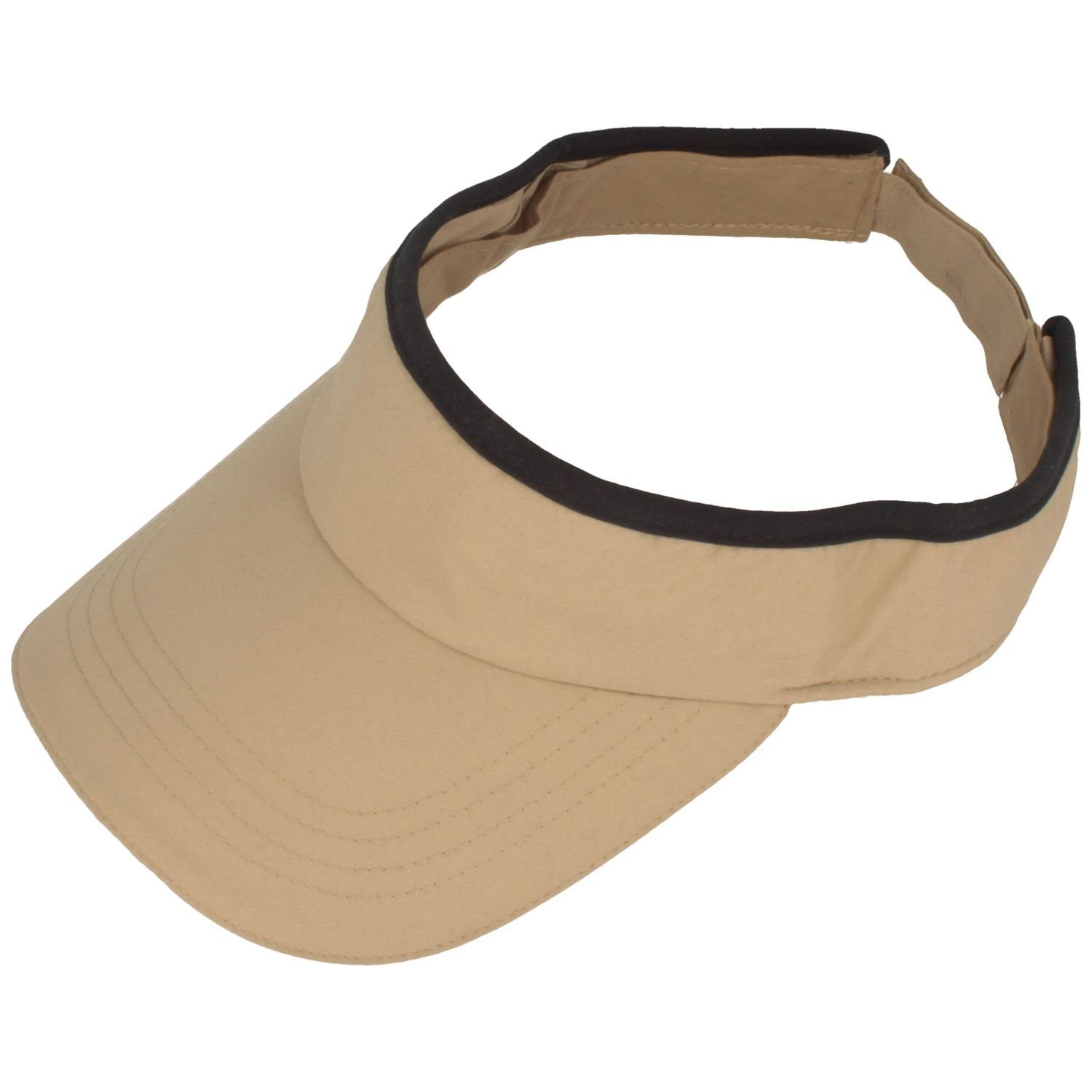 Breiter Visor zweifarbiges Sonnenschild mit Klettverschluss günstig online kaufen