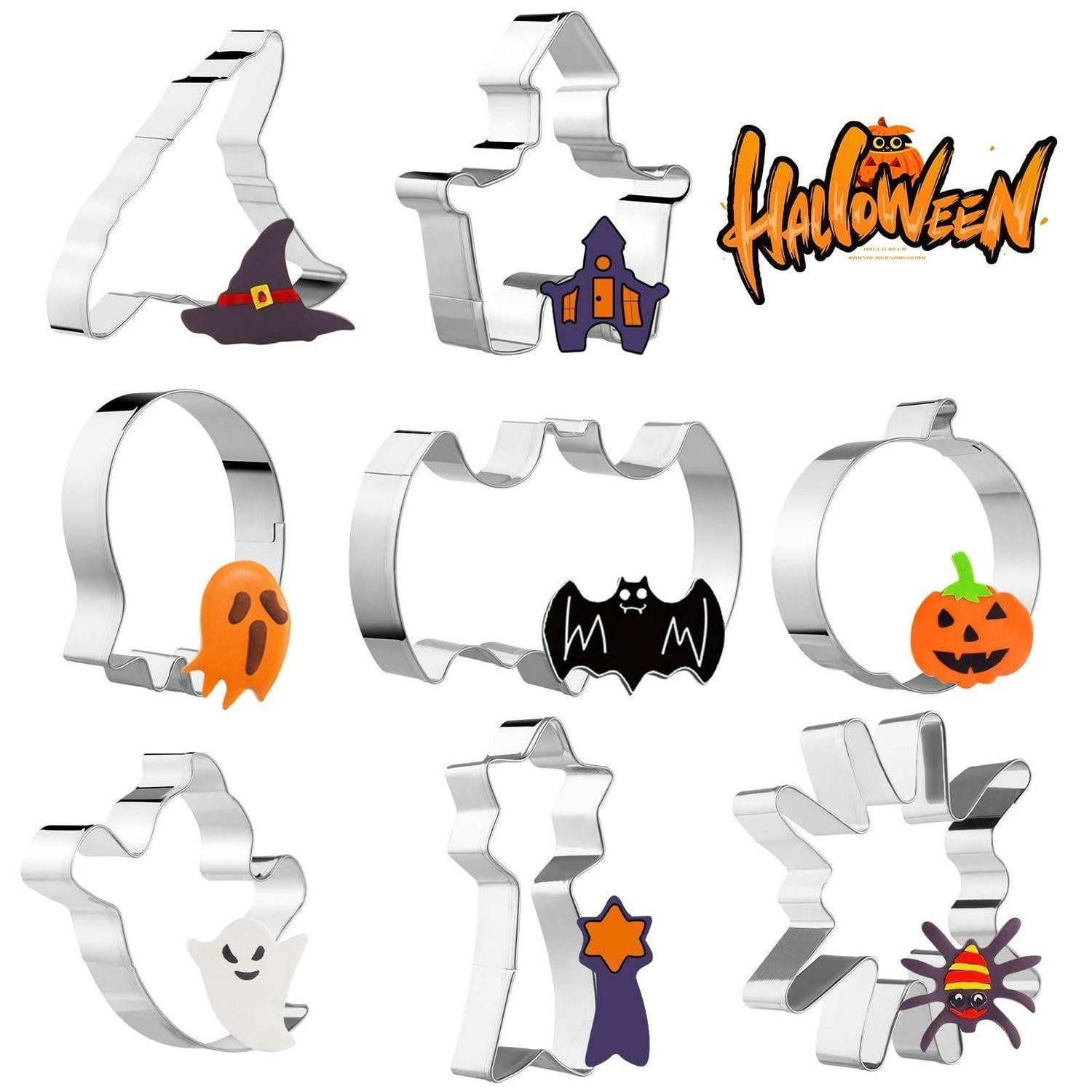 LuxusKollektion Ausstechform Halloween Ausstechformen Set 8teilig, Metall, (8-St)