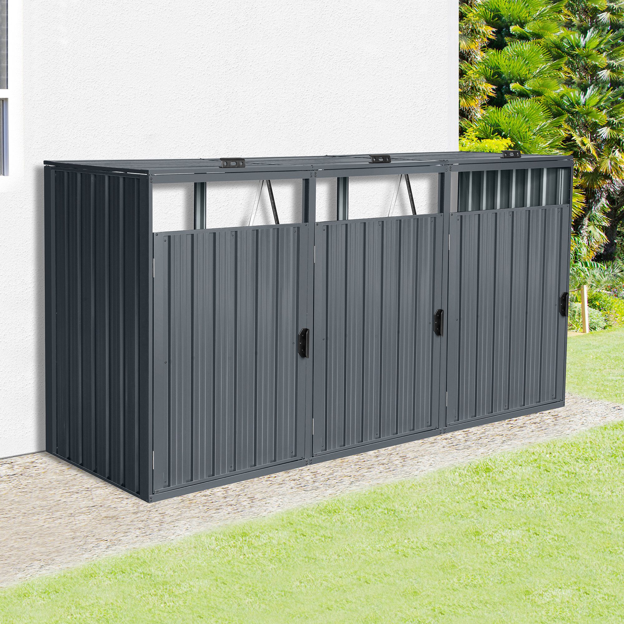 KONIFERA Mülltonnenbox Santander, BxTxH: 240x80x122 cm