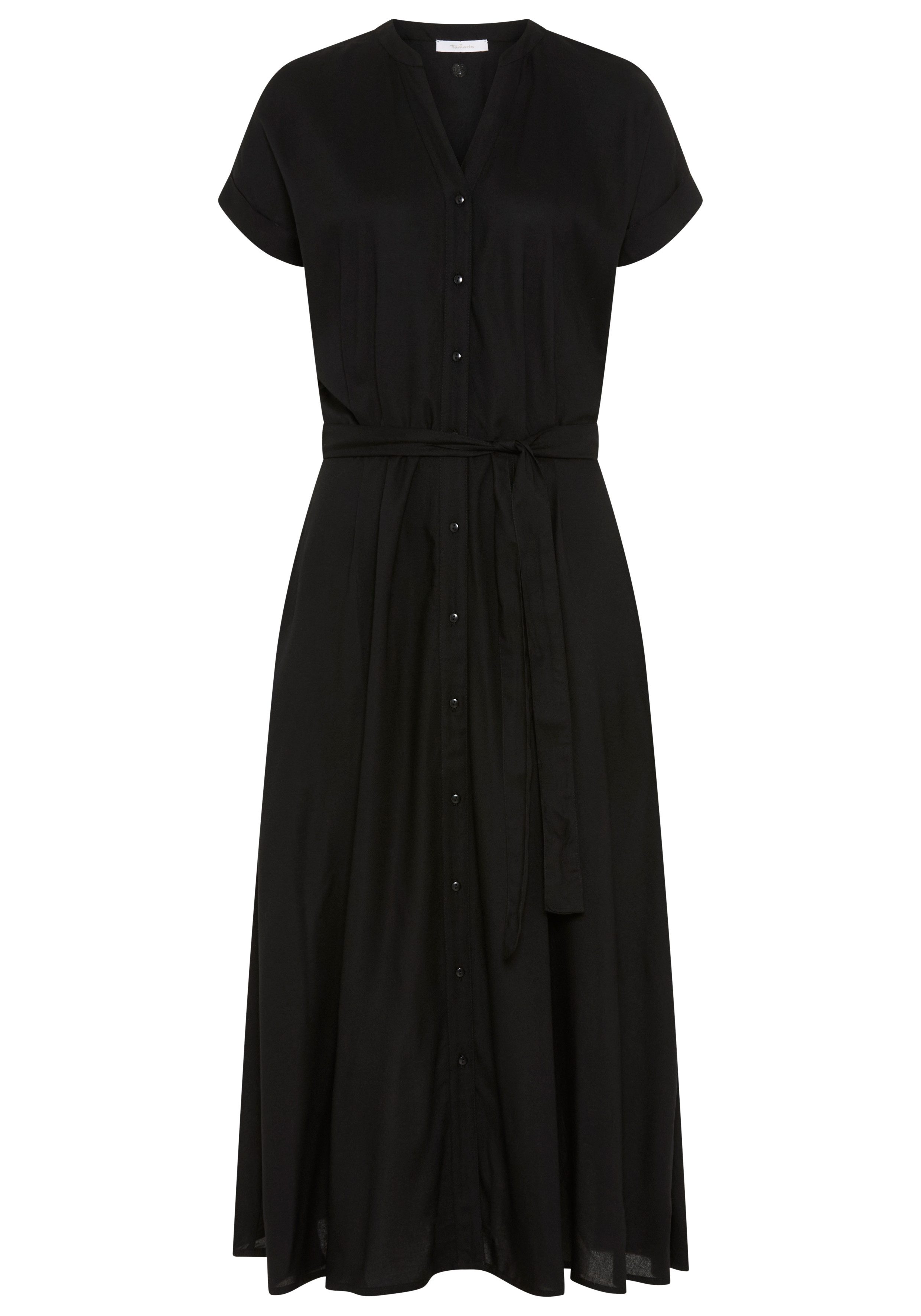 Hemdblusenkleid mit tailliertem Bindegürtel