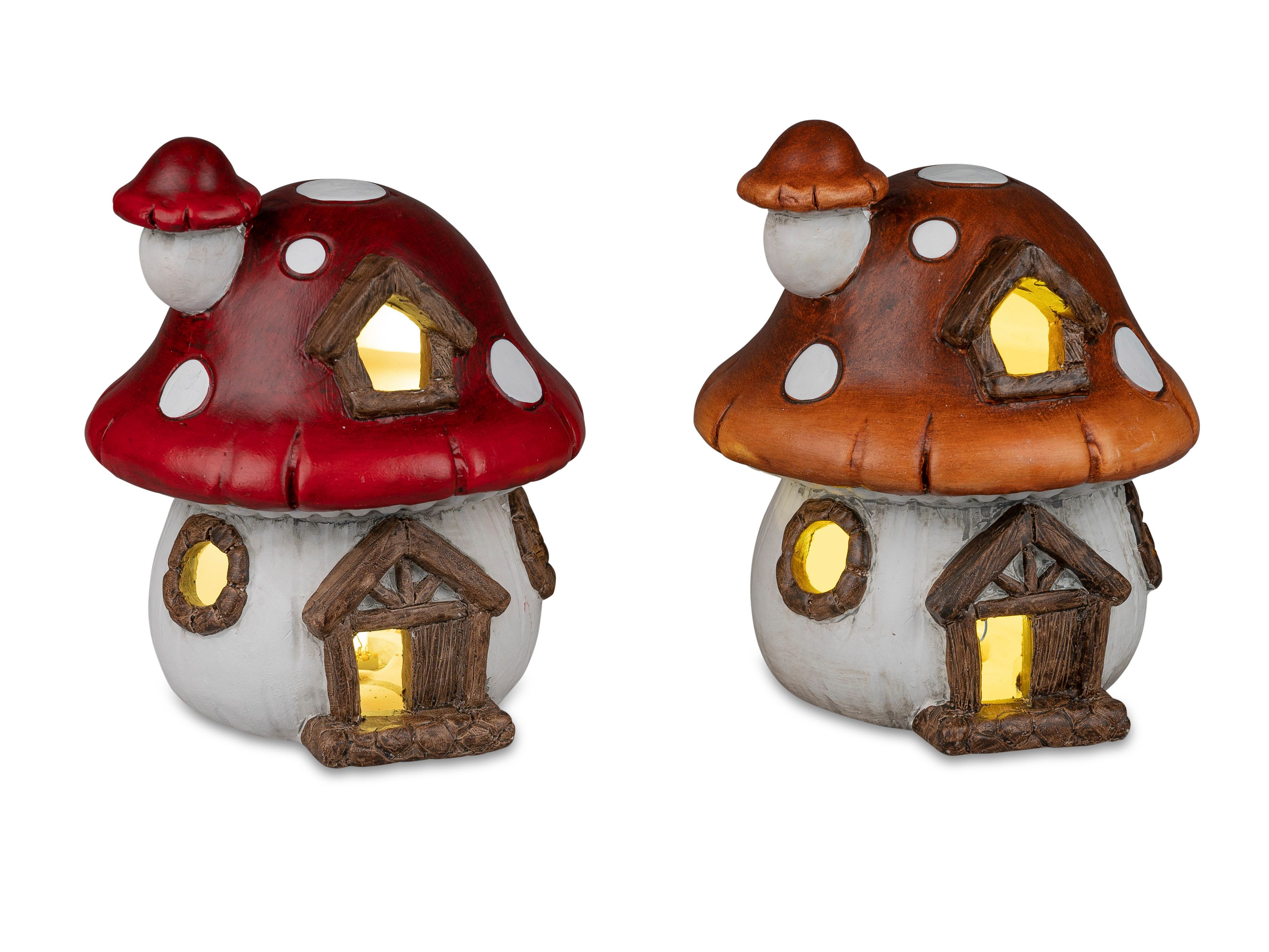 formano Skulptur Herbstfarben, Mit Timerfunktion, Mehrfarbig, Motiv: Pilzha günstig online kaufen