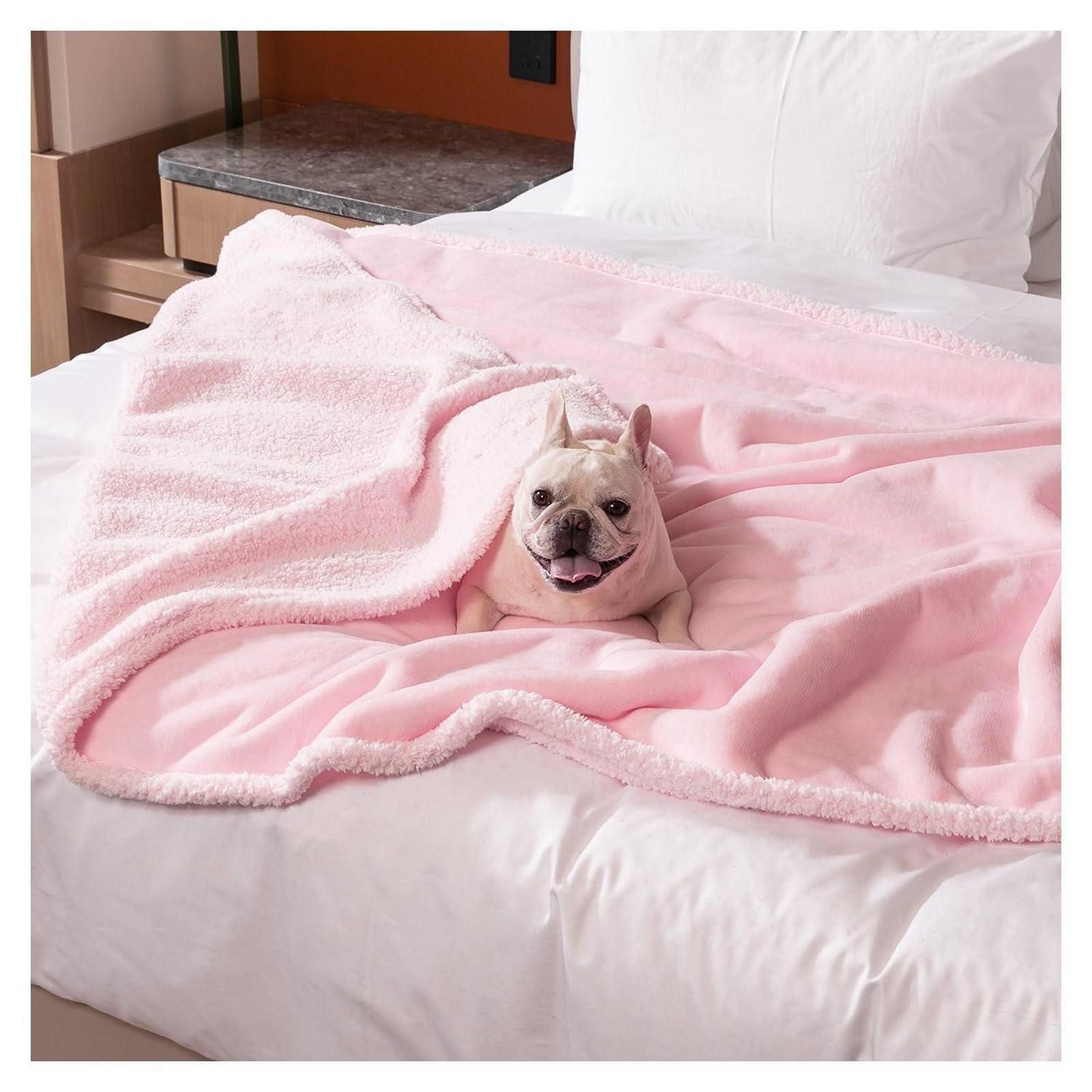 LuxusKollektion Tierdecke Hundedecke XL Warm-Rosa Wendbar Wasserdicht
