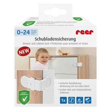 Reer Reer Schrank- und Schubladensicherung extern weiß, Kinder-Sicherheitsgurt