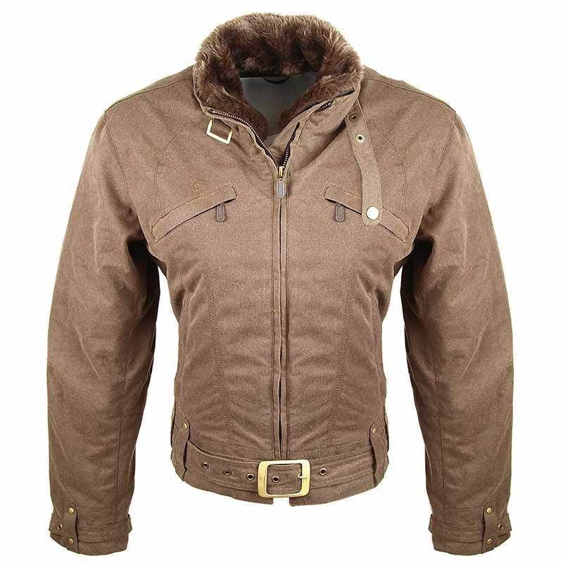Bores Motorradjacke KEA Damen Wachsjacke herausnehmbares Innenfutter,wasserdicht