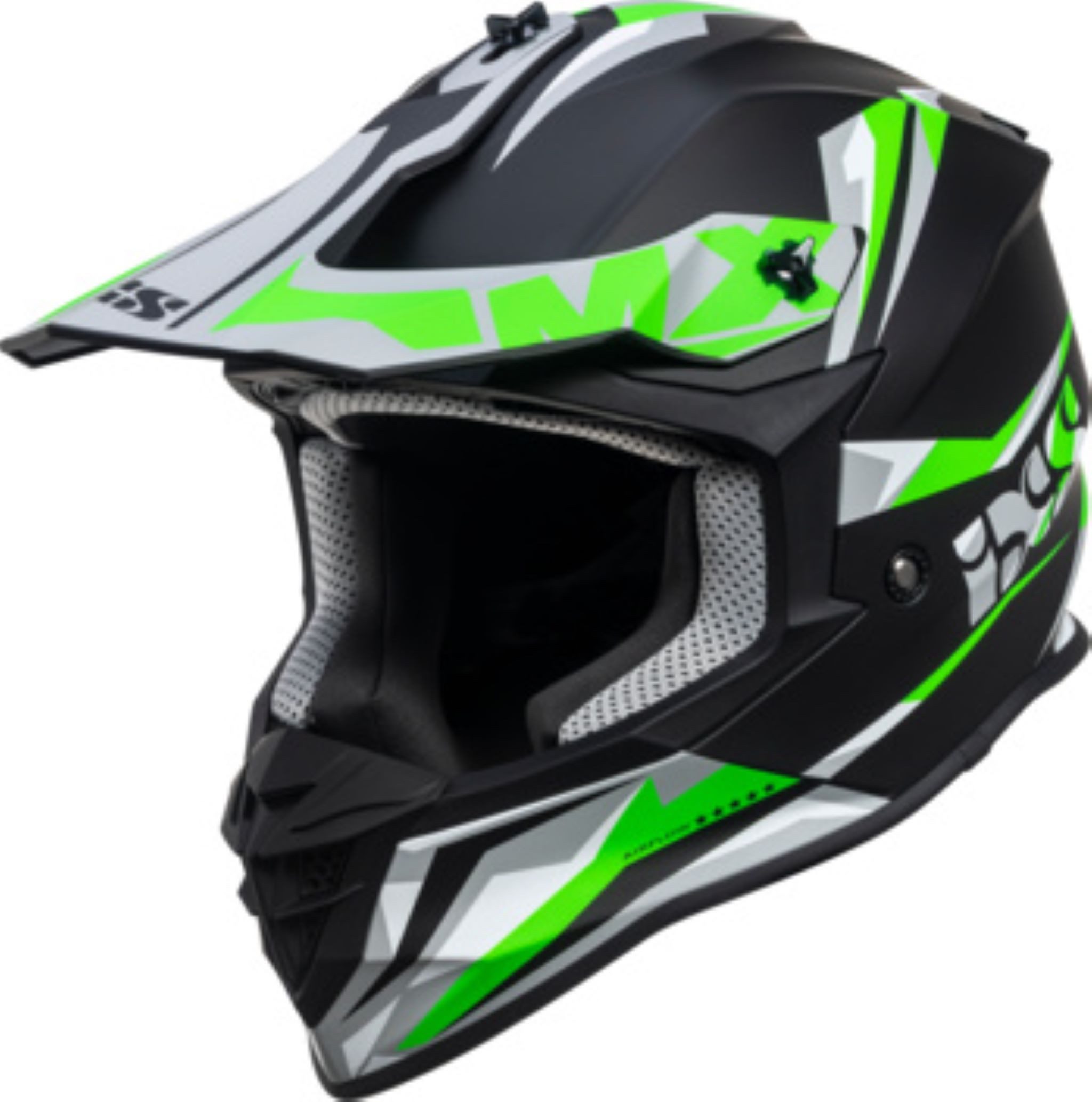 IXS Motorradhelm IXS 362 2.0 matt schwarz neon-grün