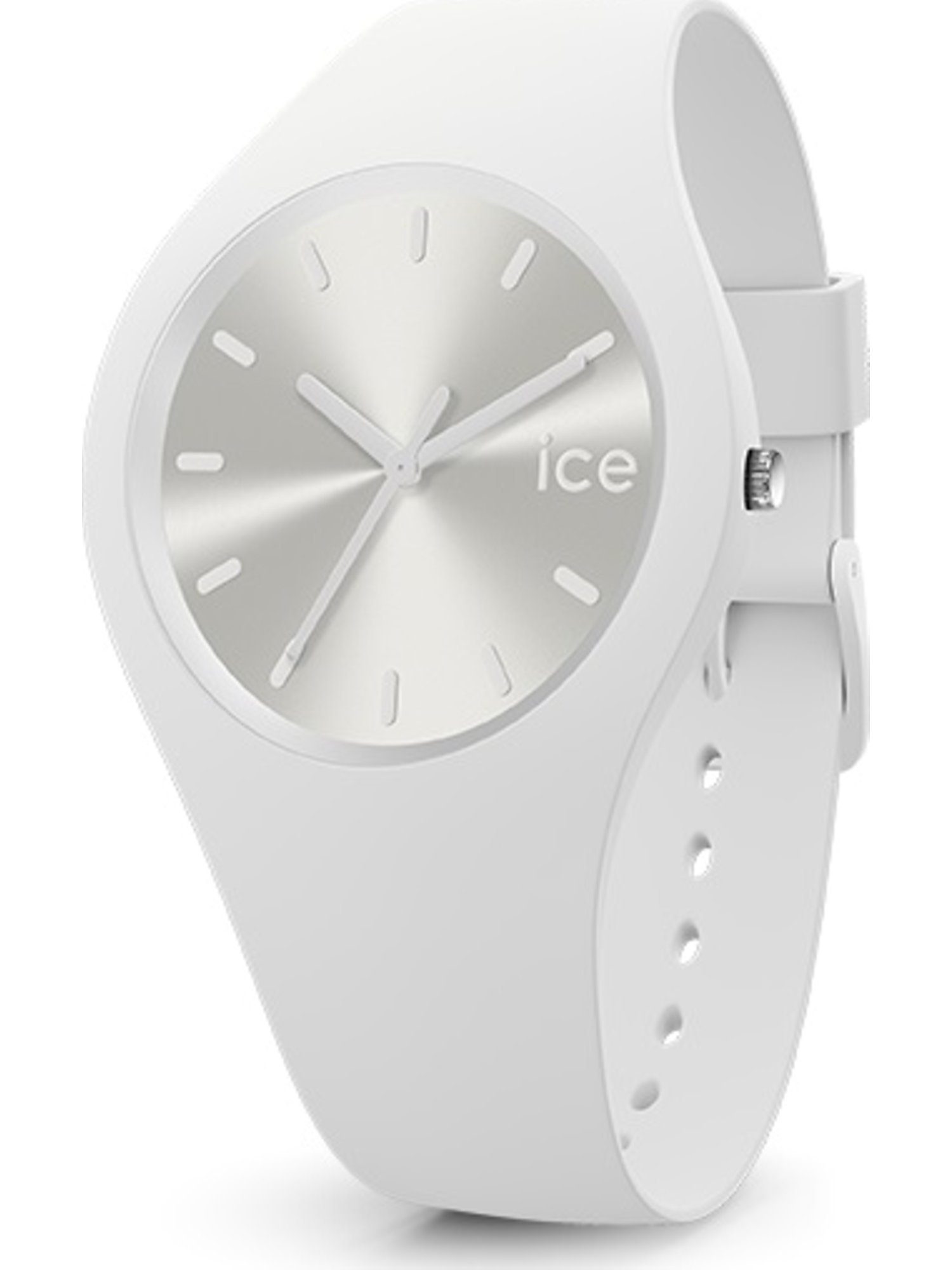 Watch Quarz ICE weiß Quarzuhr Analog ice-watch Unisex-Uhren