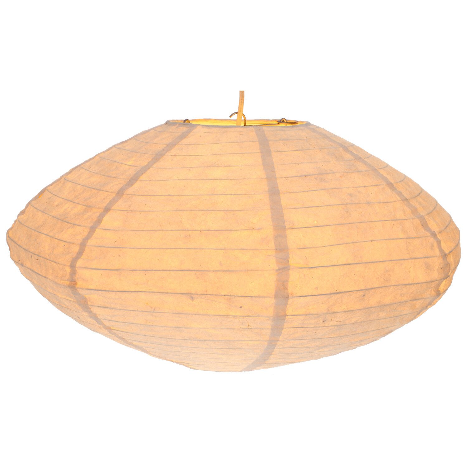 Guru-Shop Lampenschirm Flacher Lokta Papierlampenschirm, Boho.. günstig online kaufen