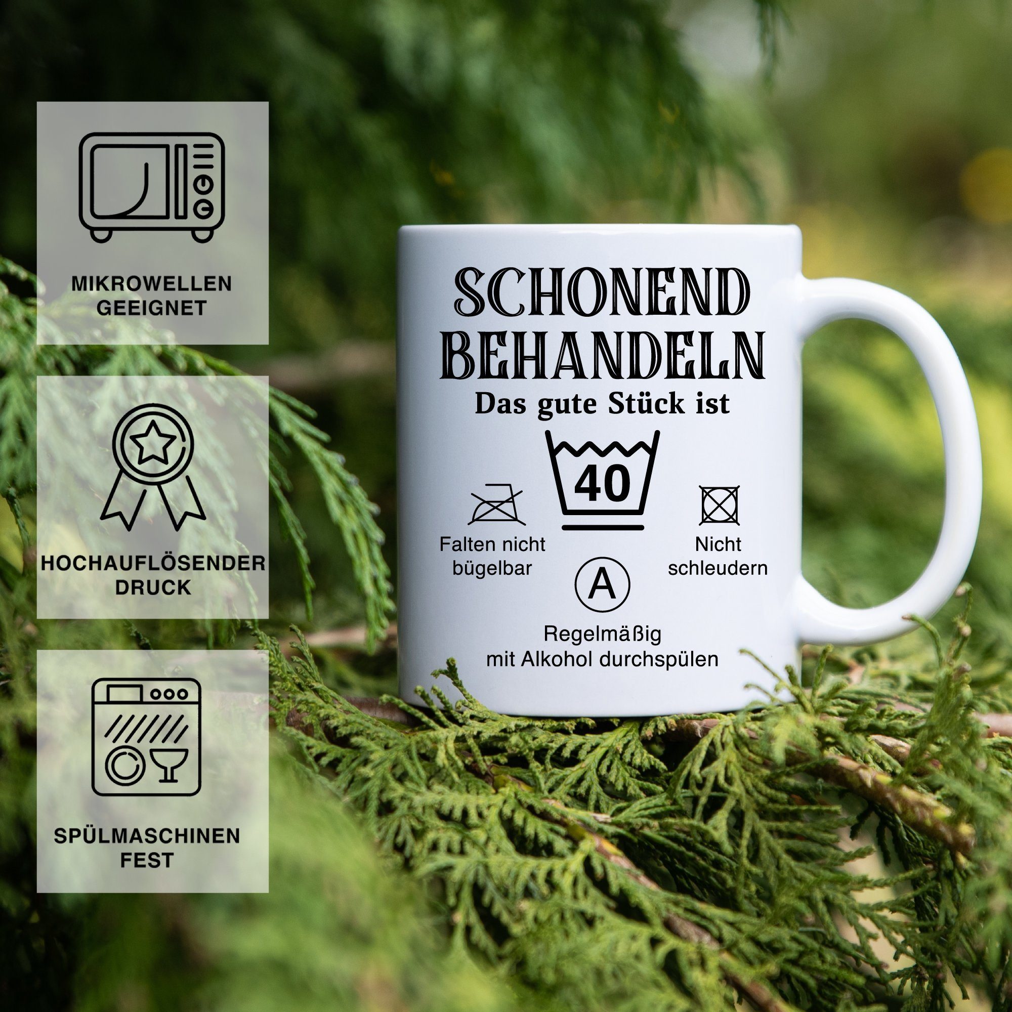 Giftandprint Tasse Runder Geburtstag 30 Geschenk 30er - 90er Geschenkidee Vater Männer, 40-tlg., Inkl. Geschenkbox, beidseitig, 30er Geburtstag, 50er Geburtstag