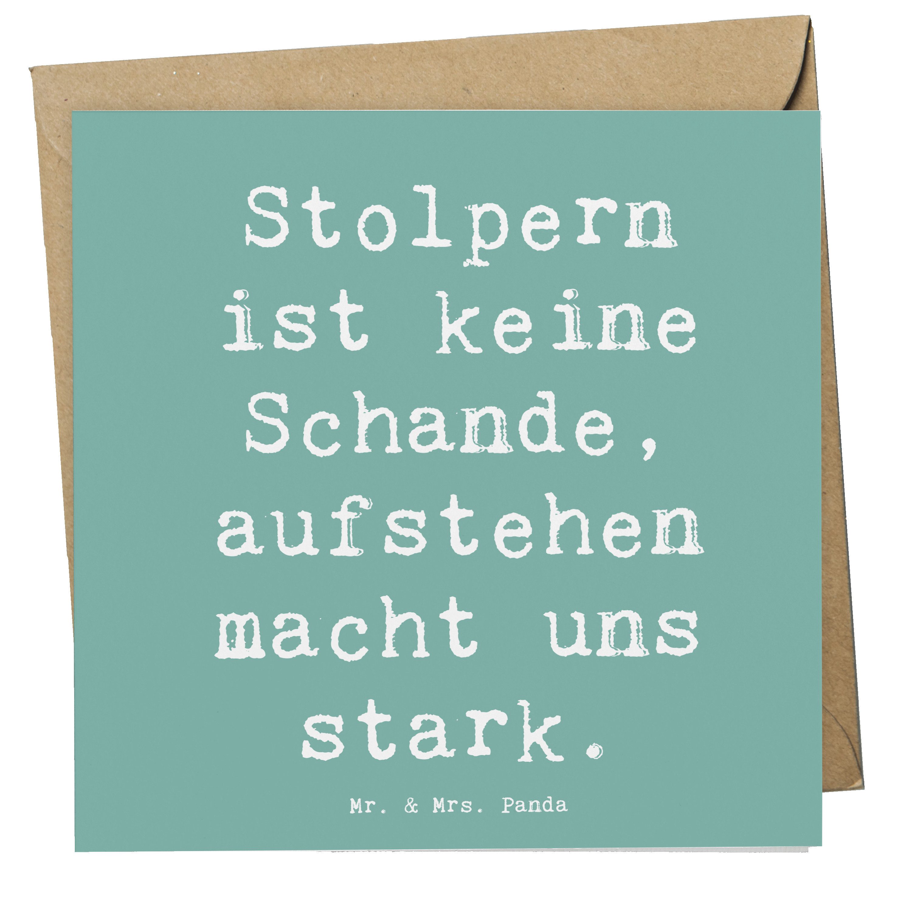 Grußkarte Aus Fehlern lernen - Meeresbrise - Geschenk, daraus lernen, Handgemac