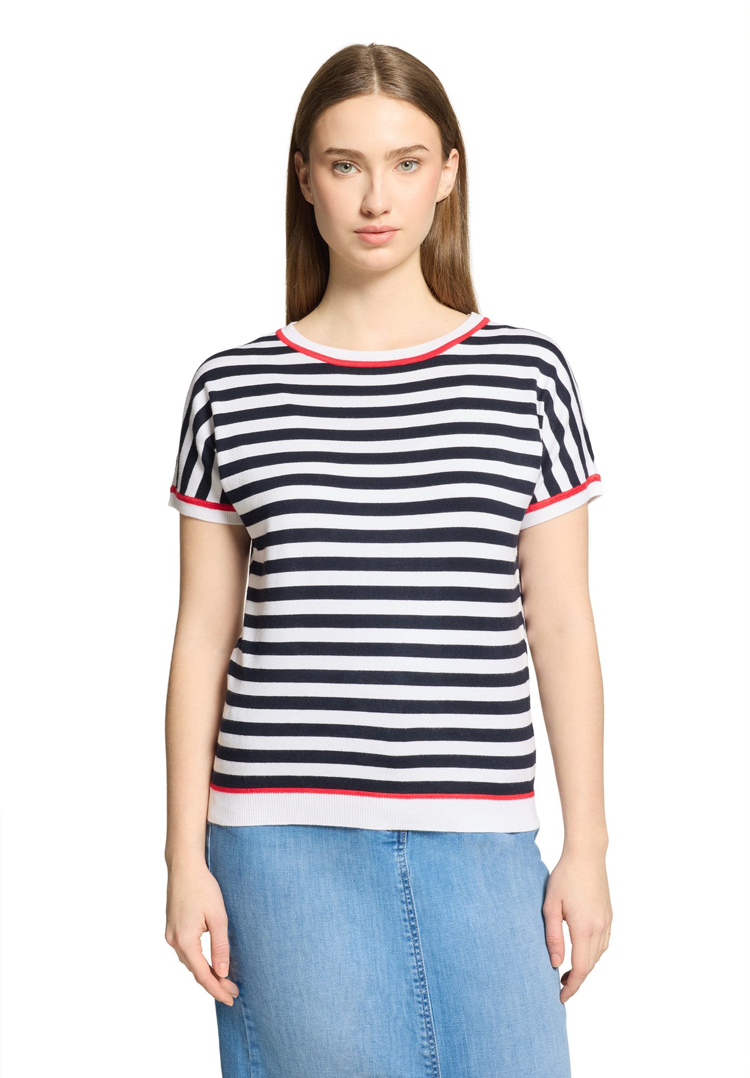 Betty Barclay Kurzarmshirt Damen mit Streifen (1-tlg)