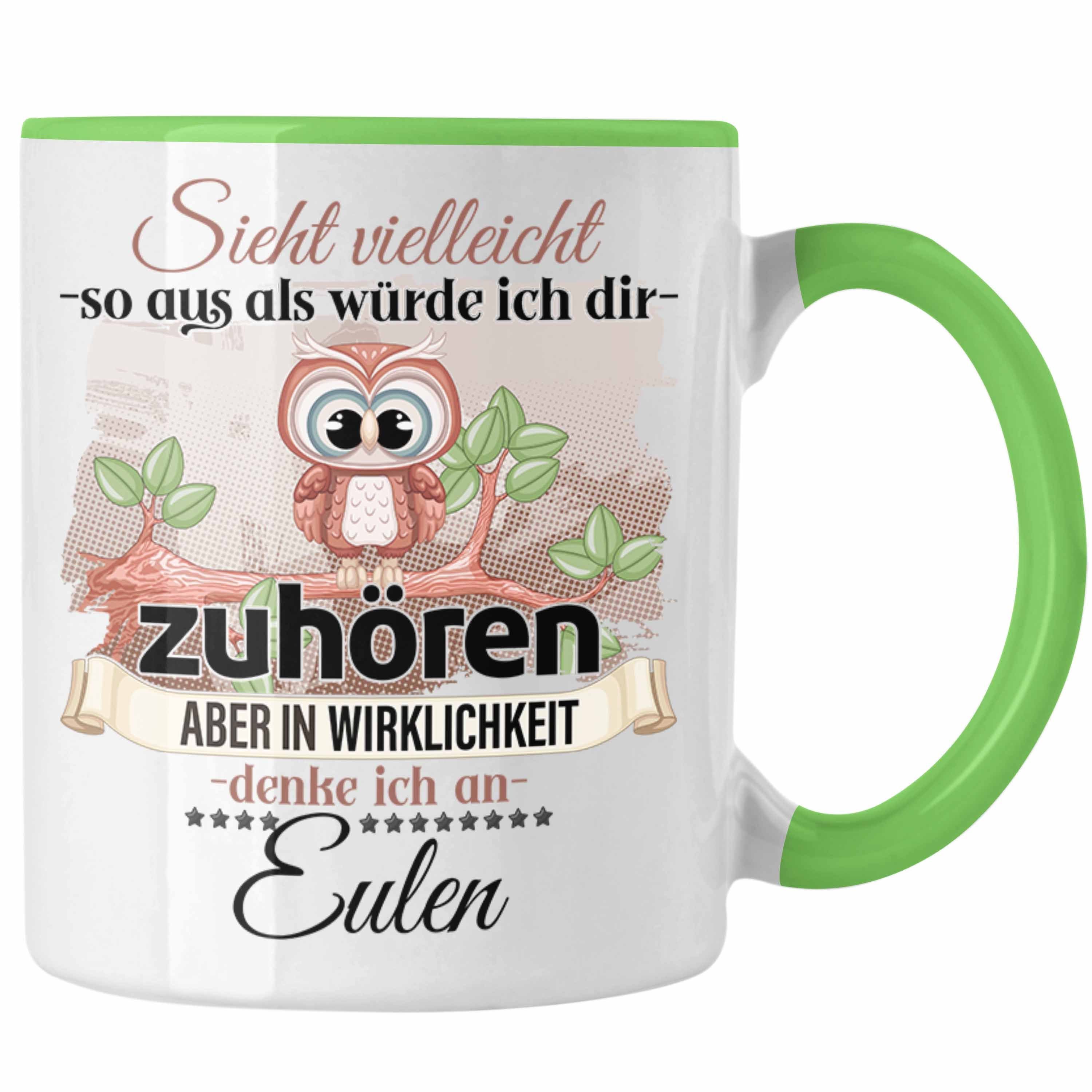 Trendation Tasse Trendation - Eulen Geschenk Tasse Eulen Liebhaber Geschenkidee Lustige