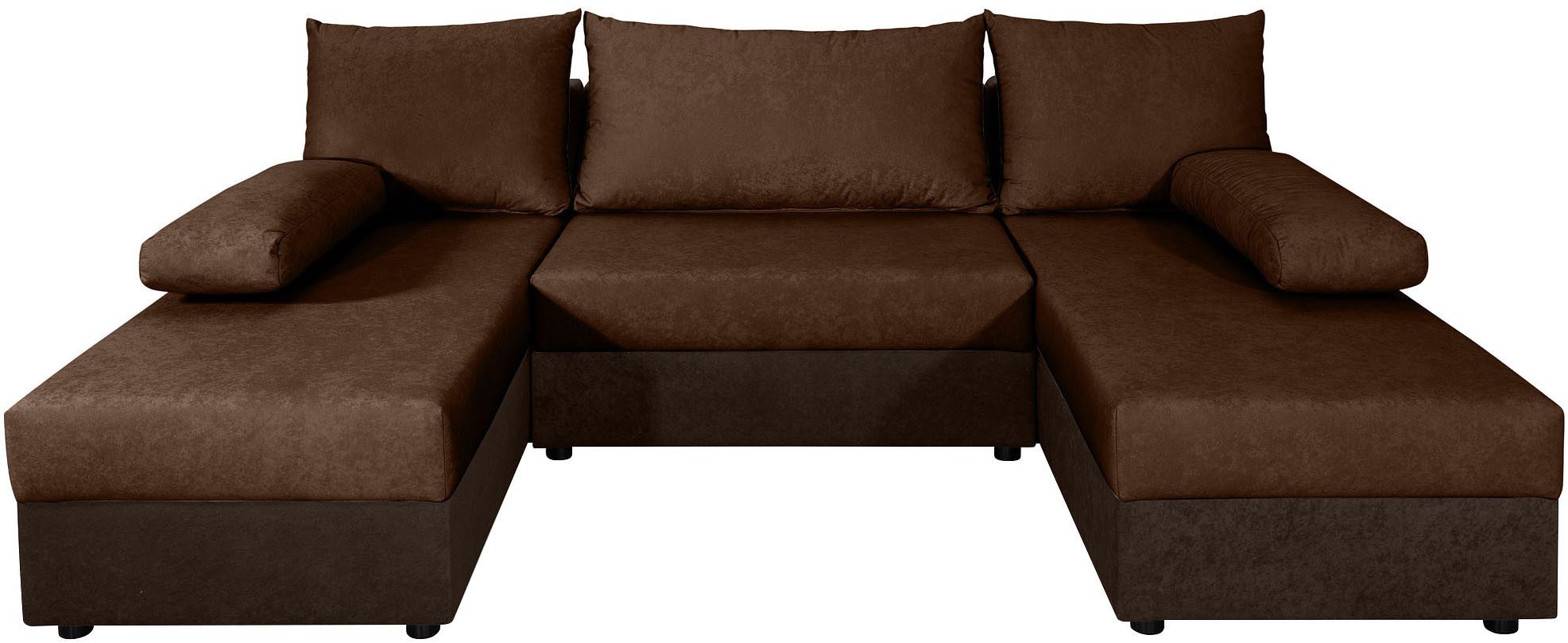 COLLECTION AB Wohnlandschaft Pico U-Form, B: 252 cm, Schlaffunktion, Bettkasten & 2 Zierkissen