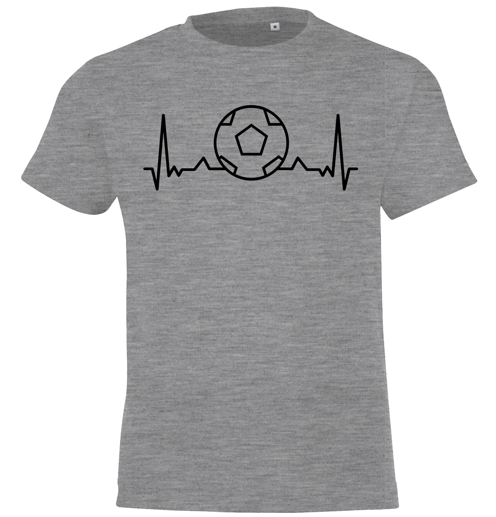 Youth Designz T-Shirt Heartbeat Fußball Kinder Shirt für Jungen und Mädchen mit trendigem Frontprint