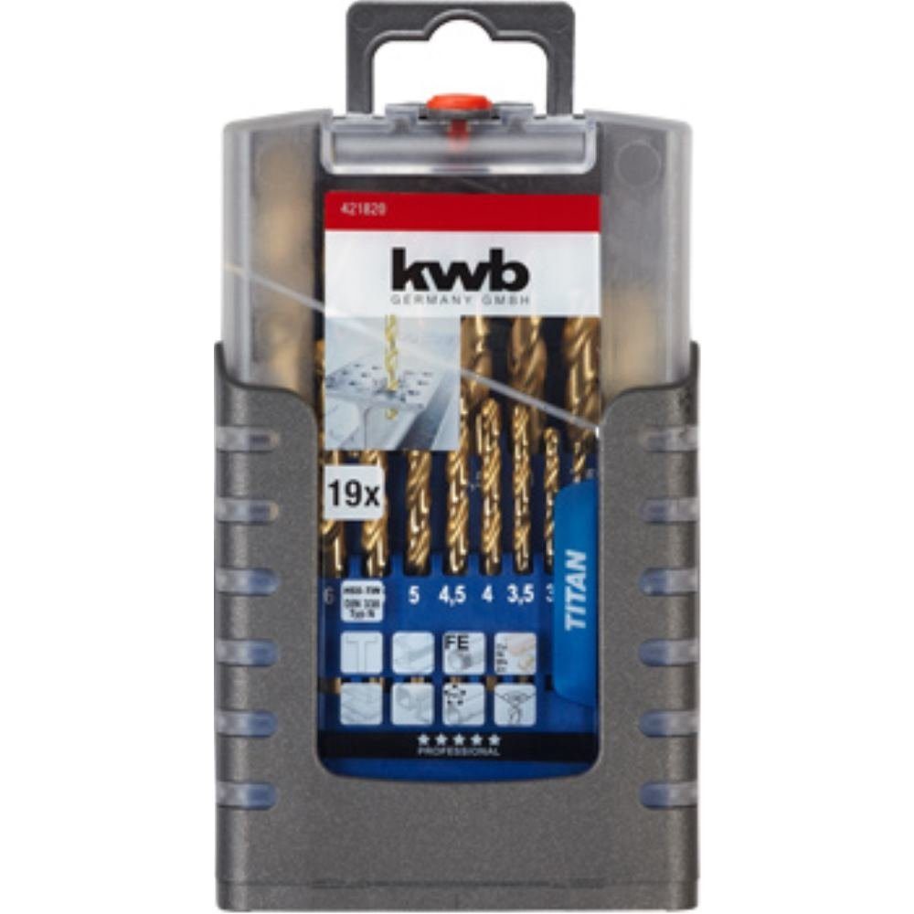 Bohrersatz kwb Comp-Box, mm, 19-teilig 1-10