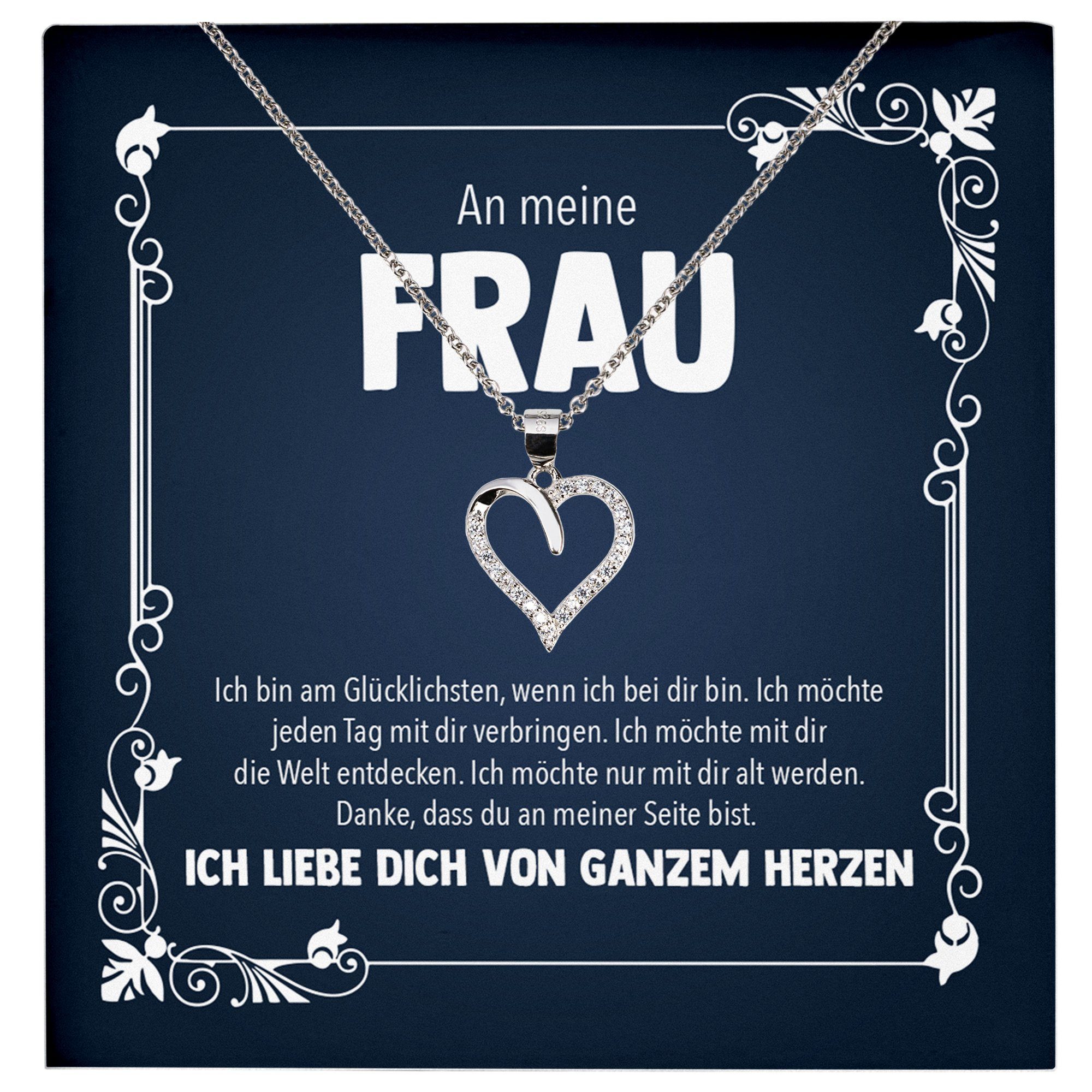 Schmuckset Ehefrau Geschenk Hochzeitstag Frauen Schmuck Valentinstag Halskette