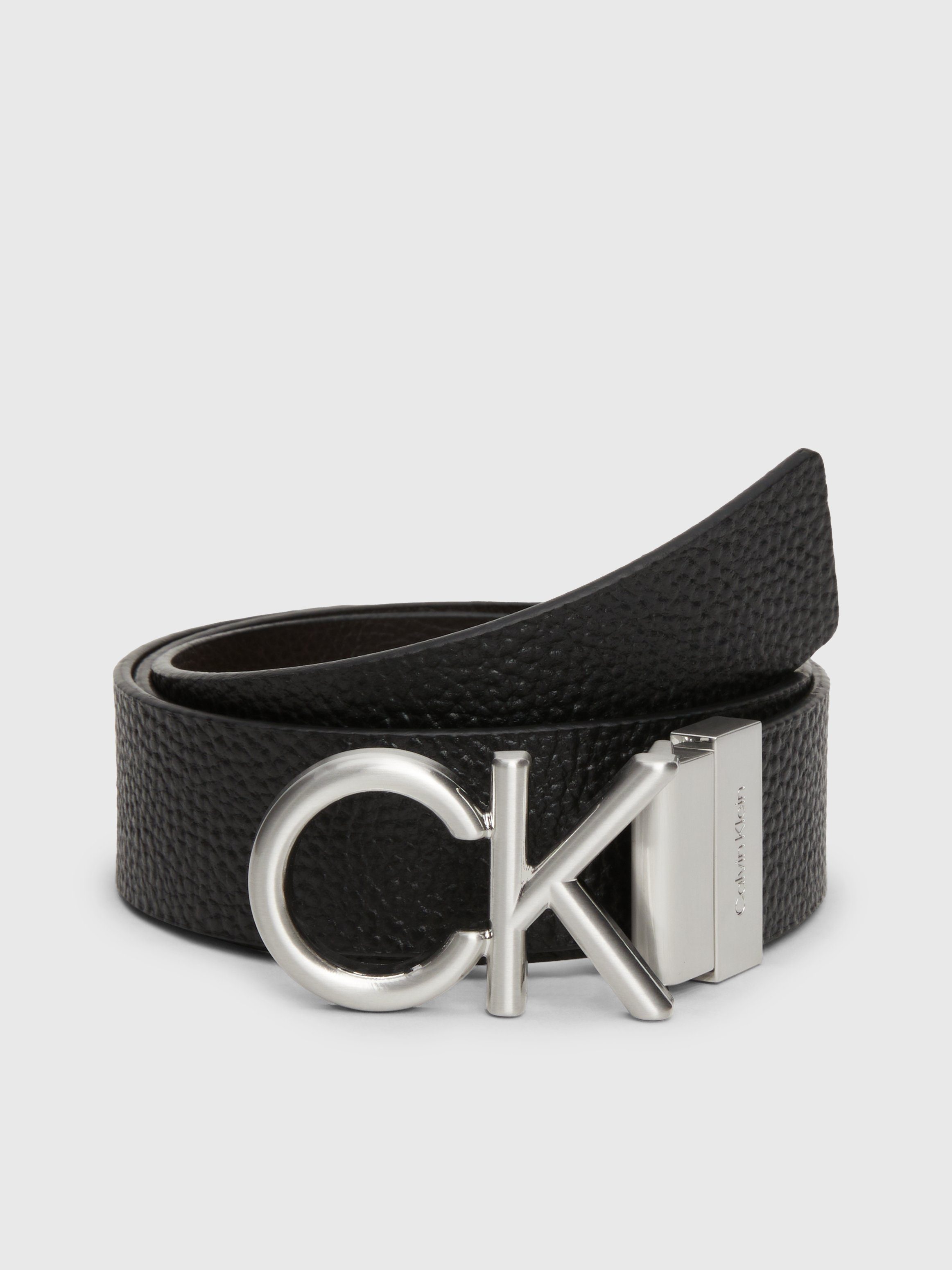 Calvin Klein Ledergürtel ADJ/REV CK METAL günstig online kaufen