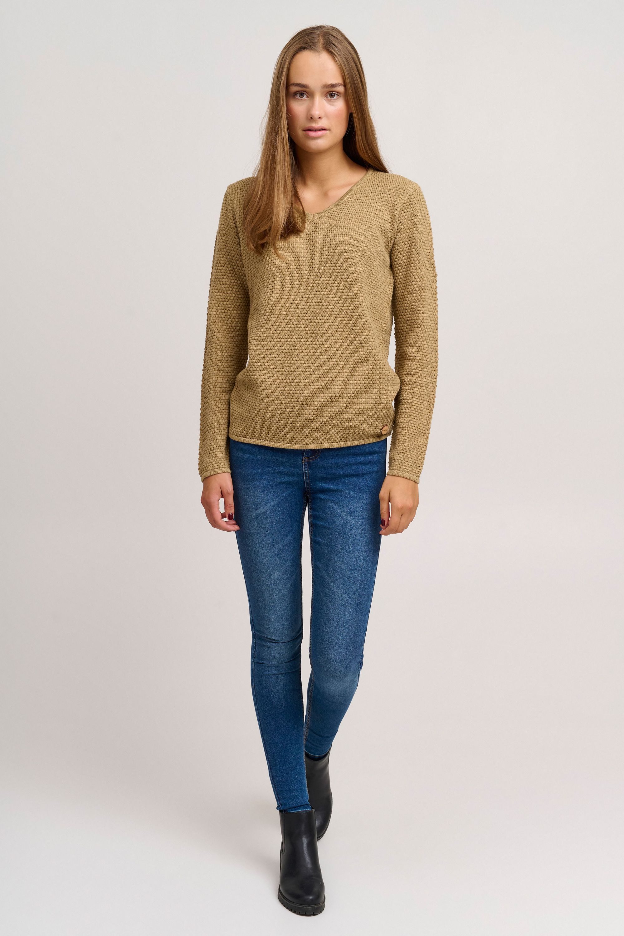 OXMO Strickpullover OXHanna Femininer Feinstrickpullover günstig online kaufen