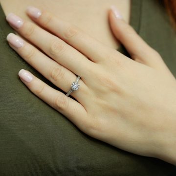 EinStein Diamant Verlobungsring Diamant Solitär Ring 1,00 Carat Effect