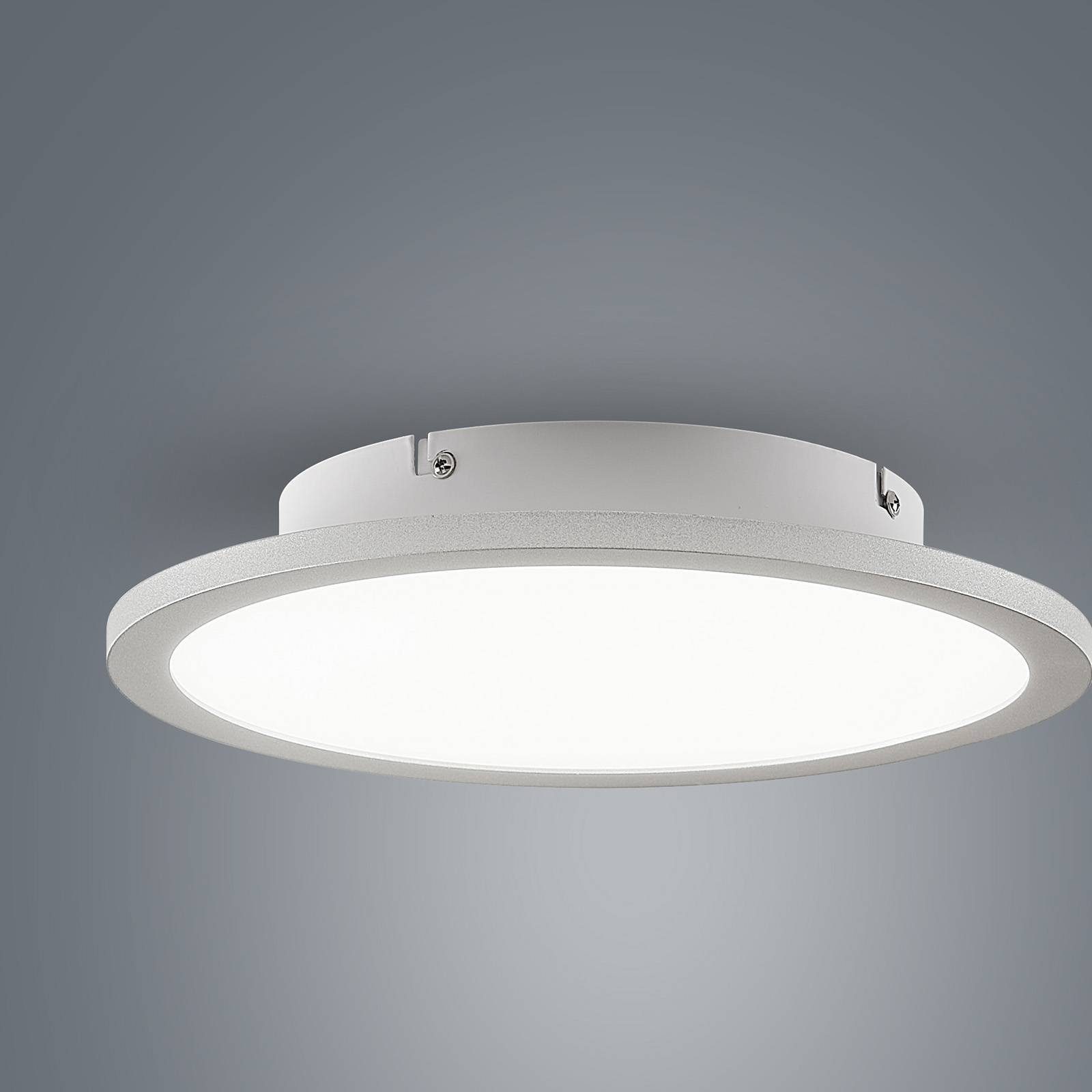 universalweiß, LED-Leuchtmittel LED Modern, fest verbaut, weiß, Lindby Deckenleuchte Narima, silber, Kunststoff, Aluminium, inkl. flammig, 1