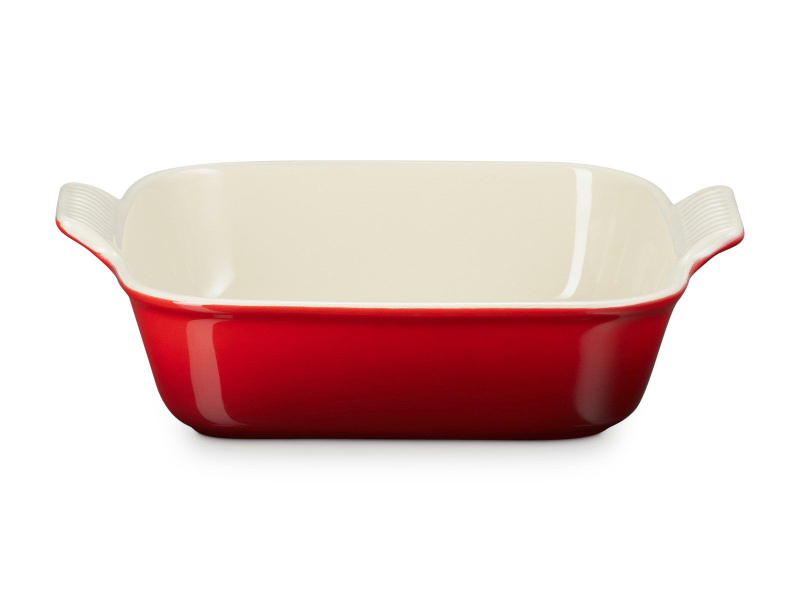 LE CREUSET Auflaufform Auflaufform Tradition quadratisch kirschrot 23cm, Steinzeug