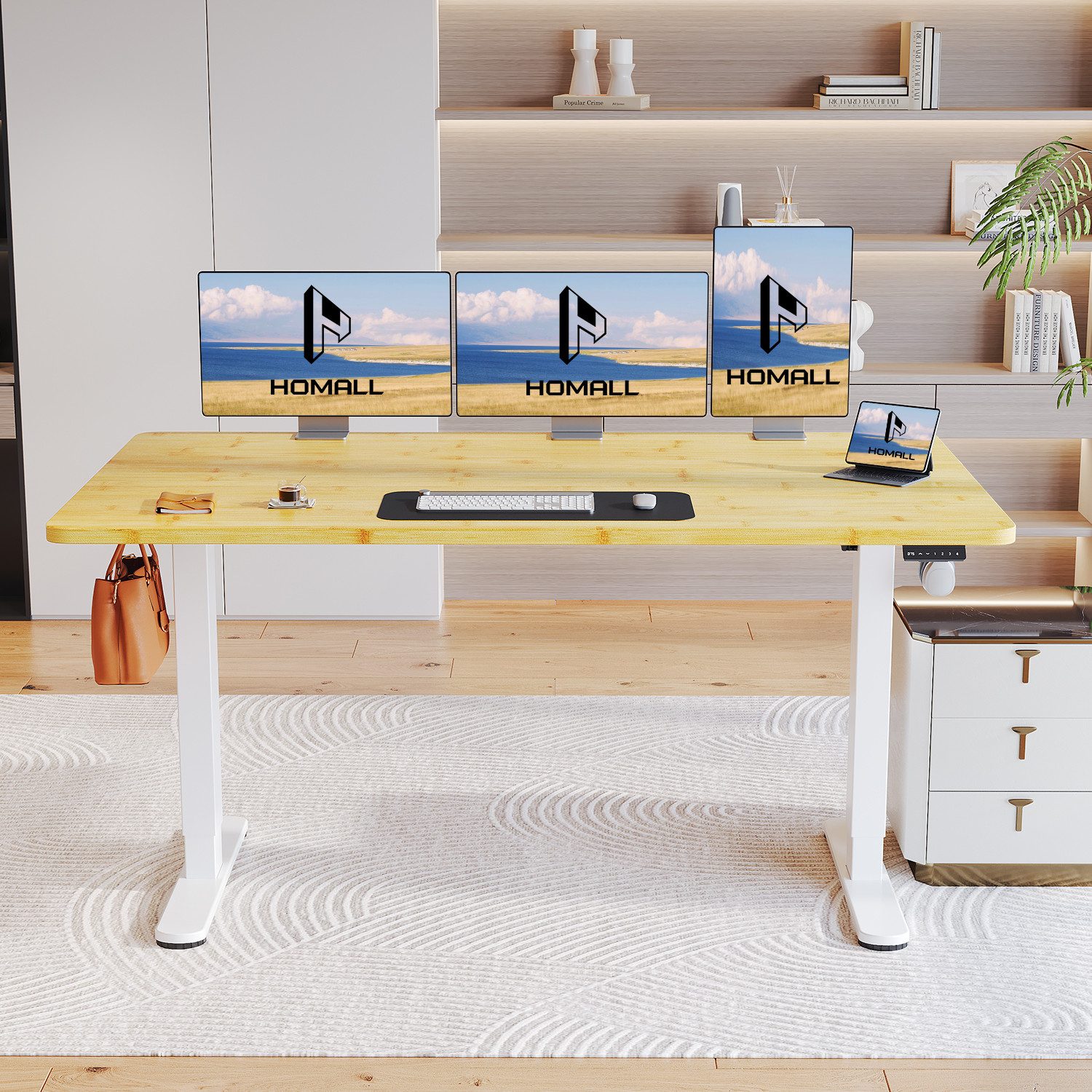 HOMALL Schreibtisch Höhenverstellbarer elektrischer Schreibtisch mit günstig online kaufen