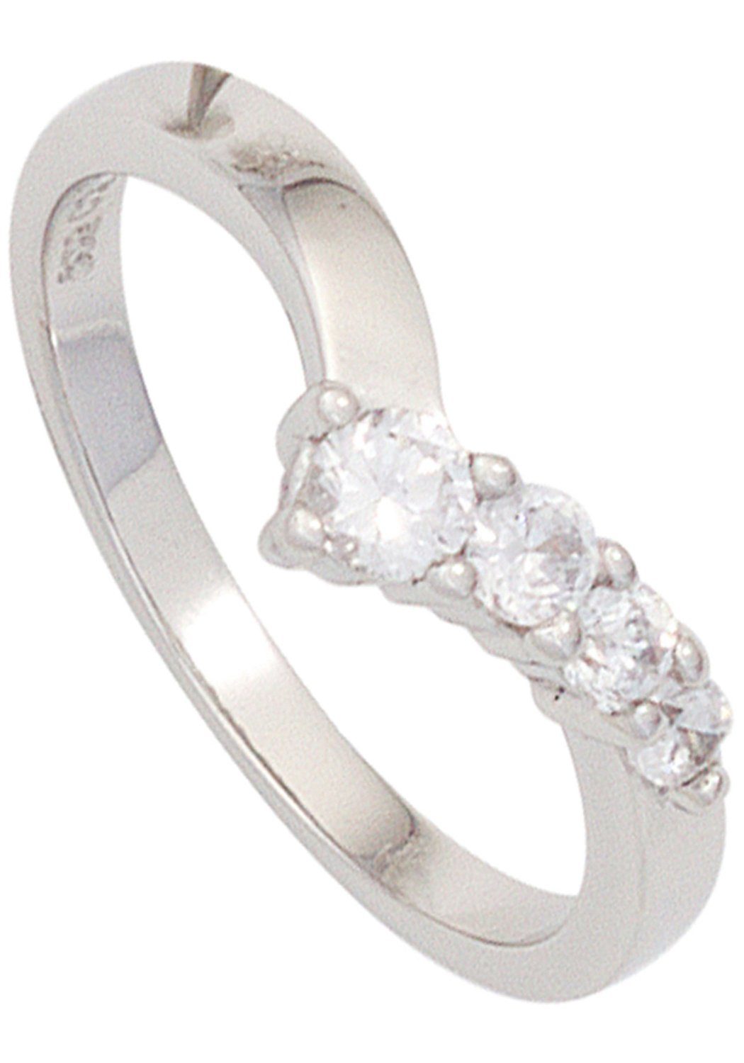 Silberring Ring mit Zirkonia
