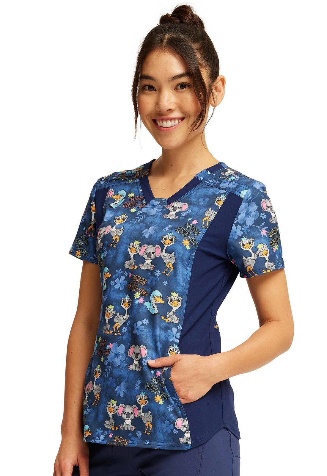 Cherokee Funktionsbluse Bunt bedruckter Damen Kasack günstig online kaufen
