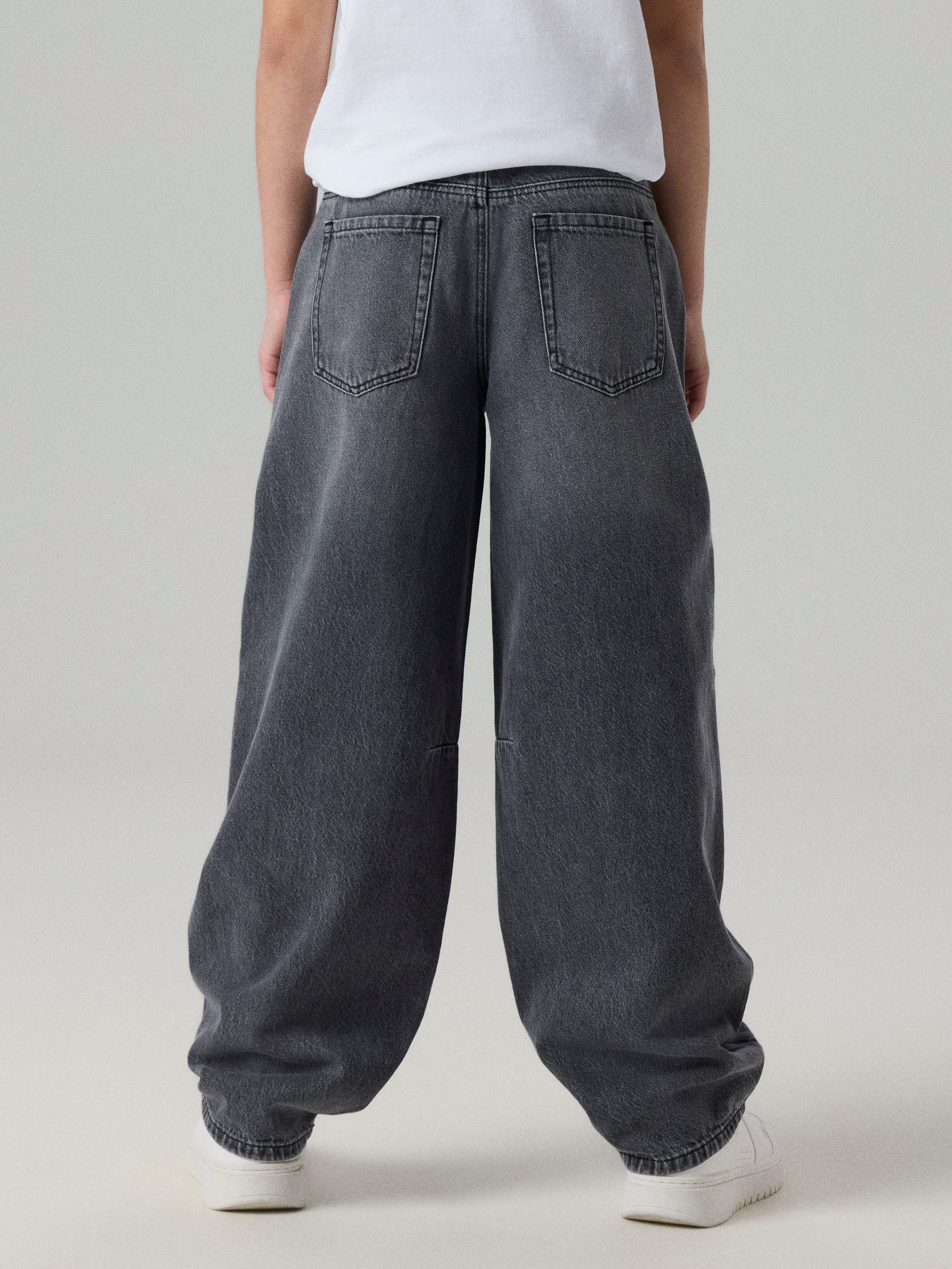 Name It 5-Pocket-Jeans NKFBELLA BARREL JEANS 2113-RM NOOS Baumwolle, starke Abnutzungserscheinungen, Barrel Fit – Bild 2 von 5