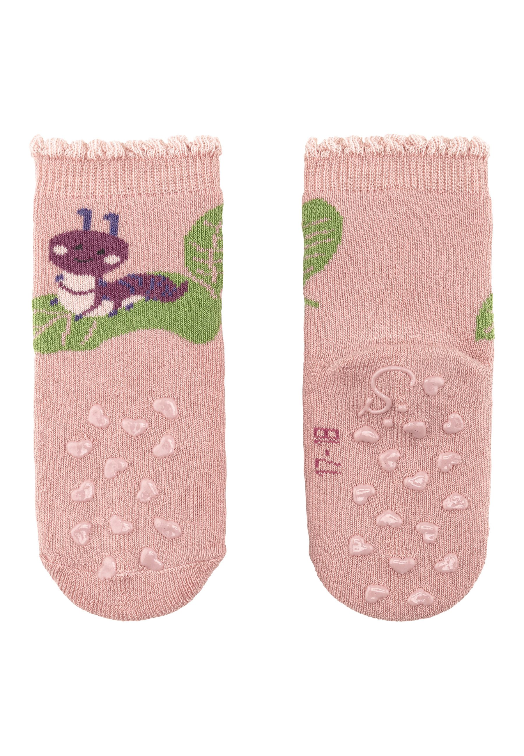 Sterntaler® Basicsocken Sterntaler® ABS Krabbelsocken Raupe (2-Paar, 2er-Pack)