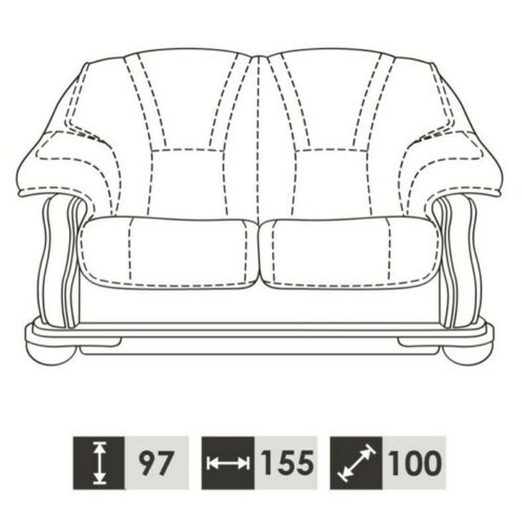 JVmoebel Sofa Antik Stil Ledersofa Europe 3+2+1 Made in Couch Sofagarnitur Ledermöbel