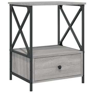 vidaXL Nachttisch Nachttische 2 Stk Grau Sonoma 50x41x65 cm Holzwerkstoff Nachtkonsole B